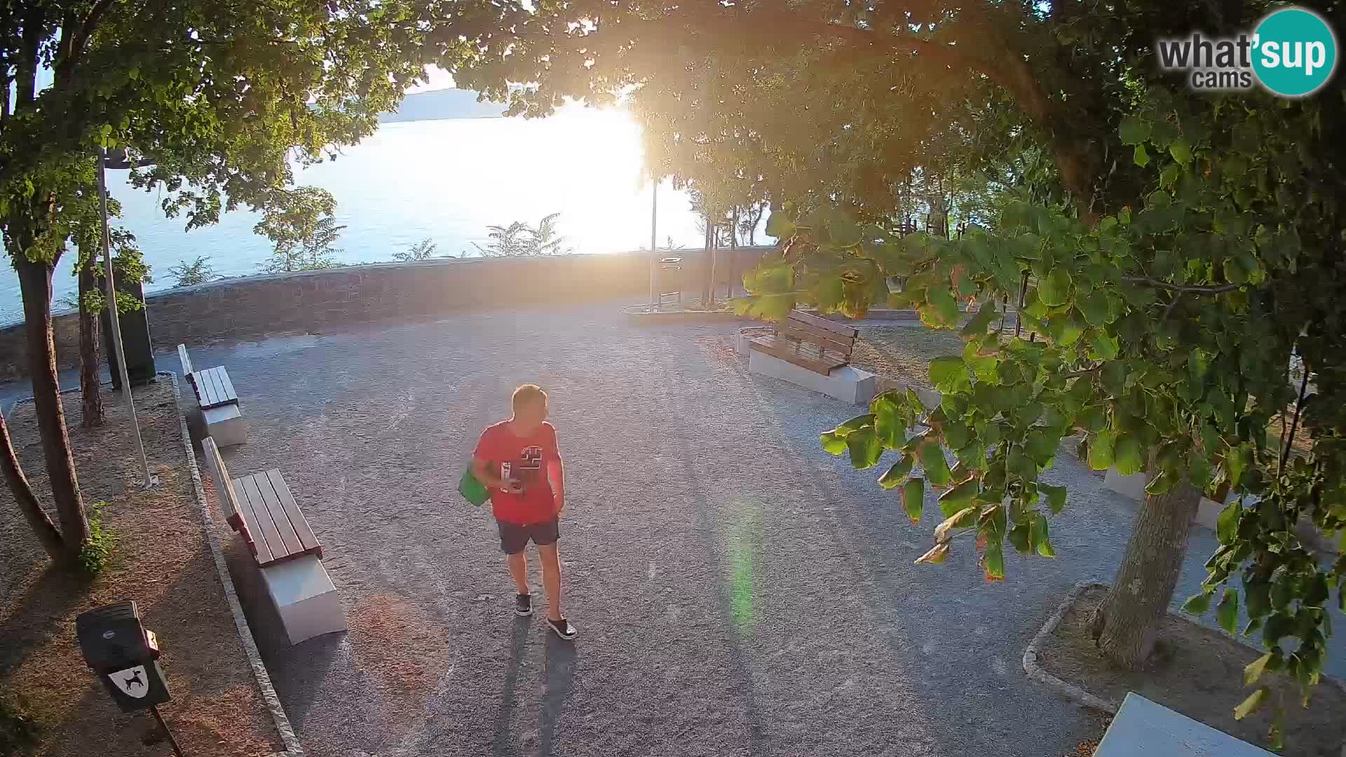 Senj Live Cam – Writers’ Park and the Velebit Channel