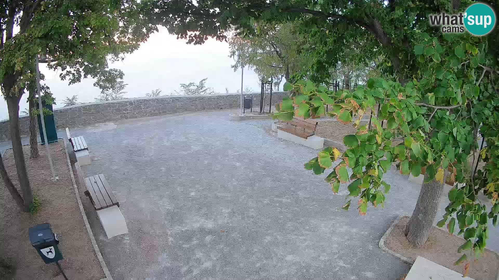 Senj Live Cam – Writers’ Park and the Velebit Channel