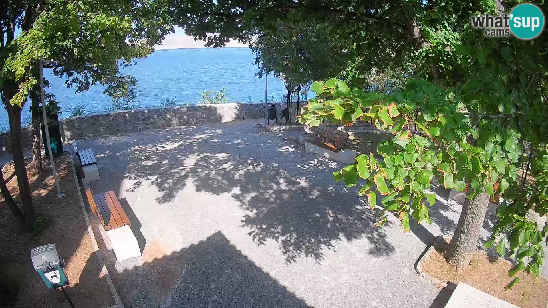 Senj Live Cam – Writers’ Park and the Velebit Channel