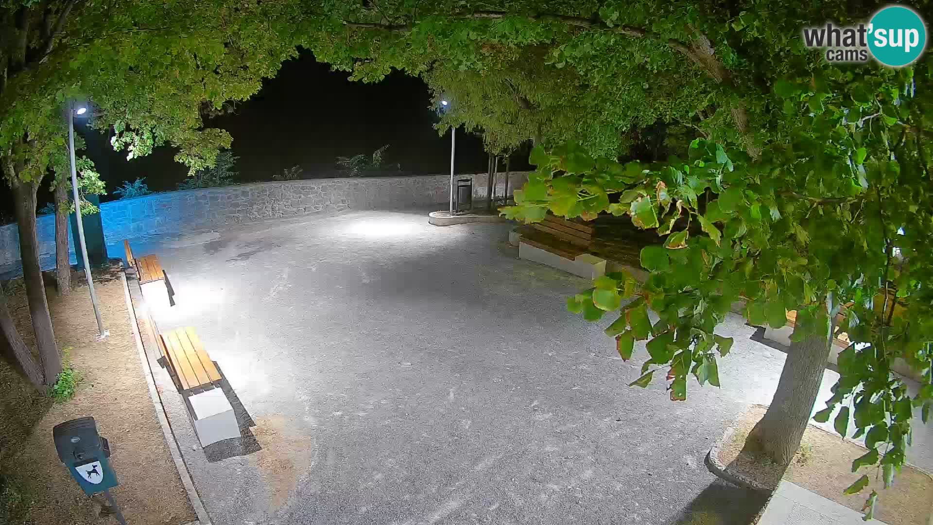 Senj Live Cam – Writers’ Park and the Velebit Channel