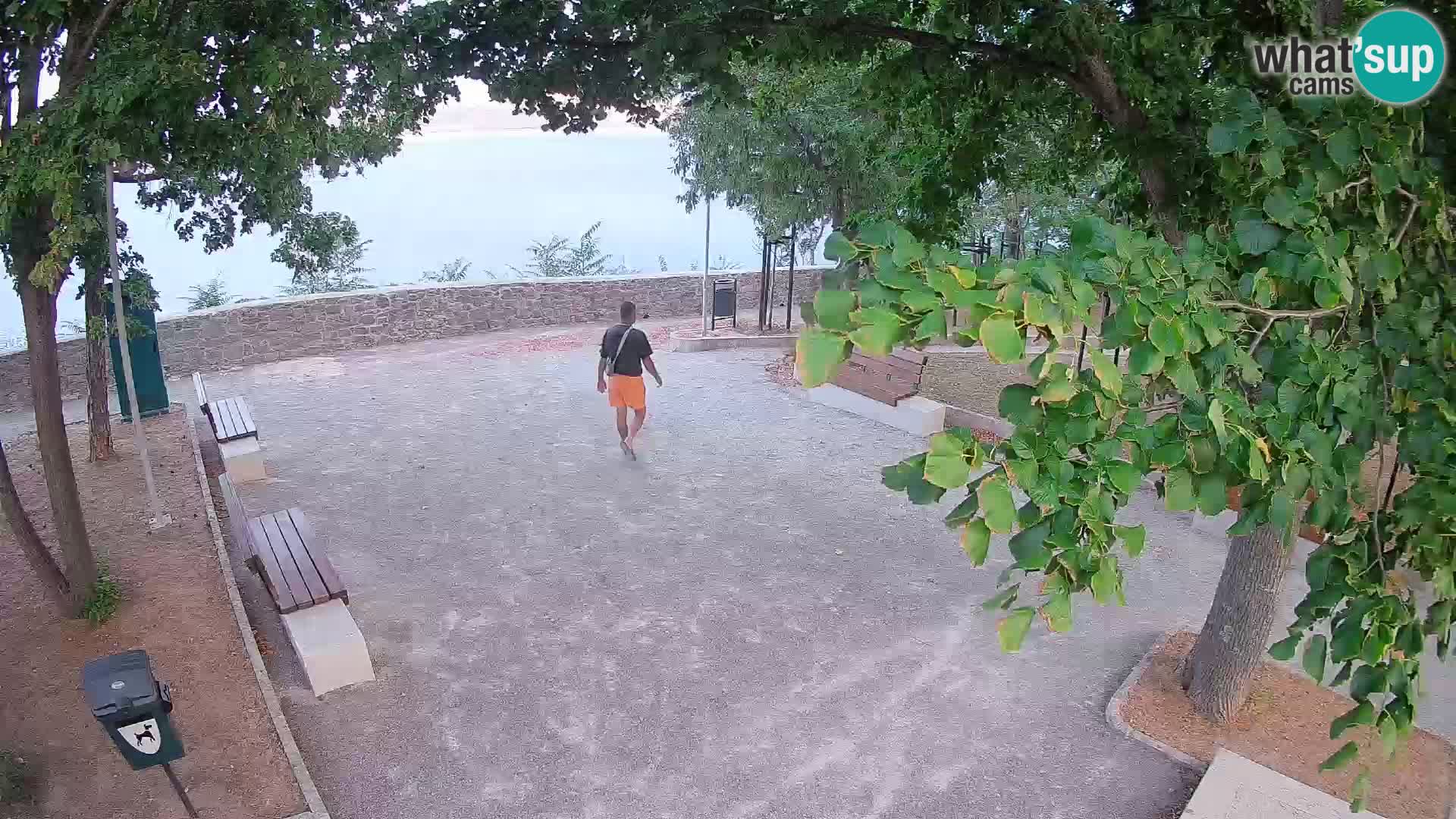 Senj Live Cam – Writers’ Park and the Velebit Channel