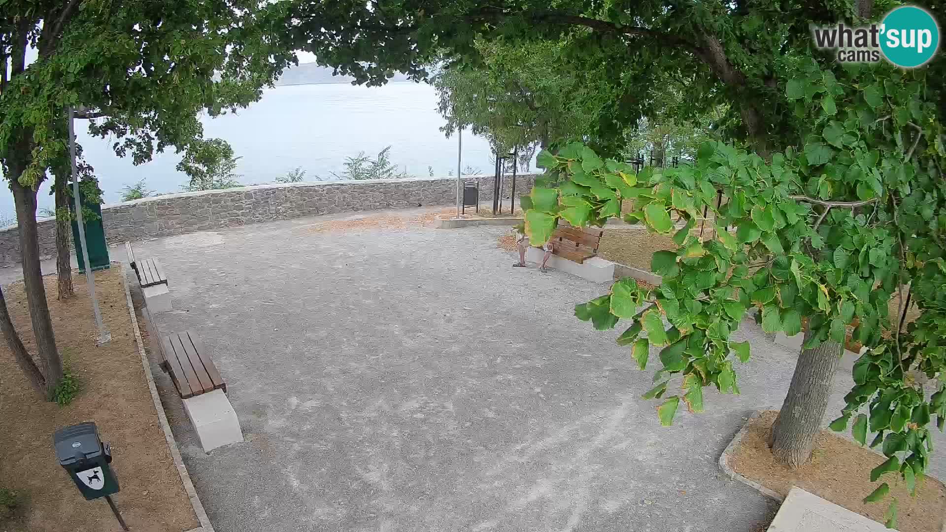 Senj Live Cam – Writers’ Park and the Velebit Channel