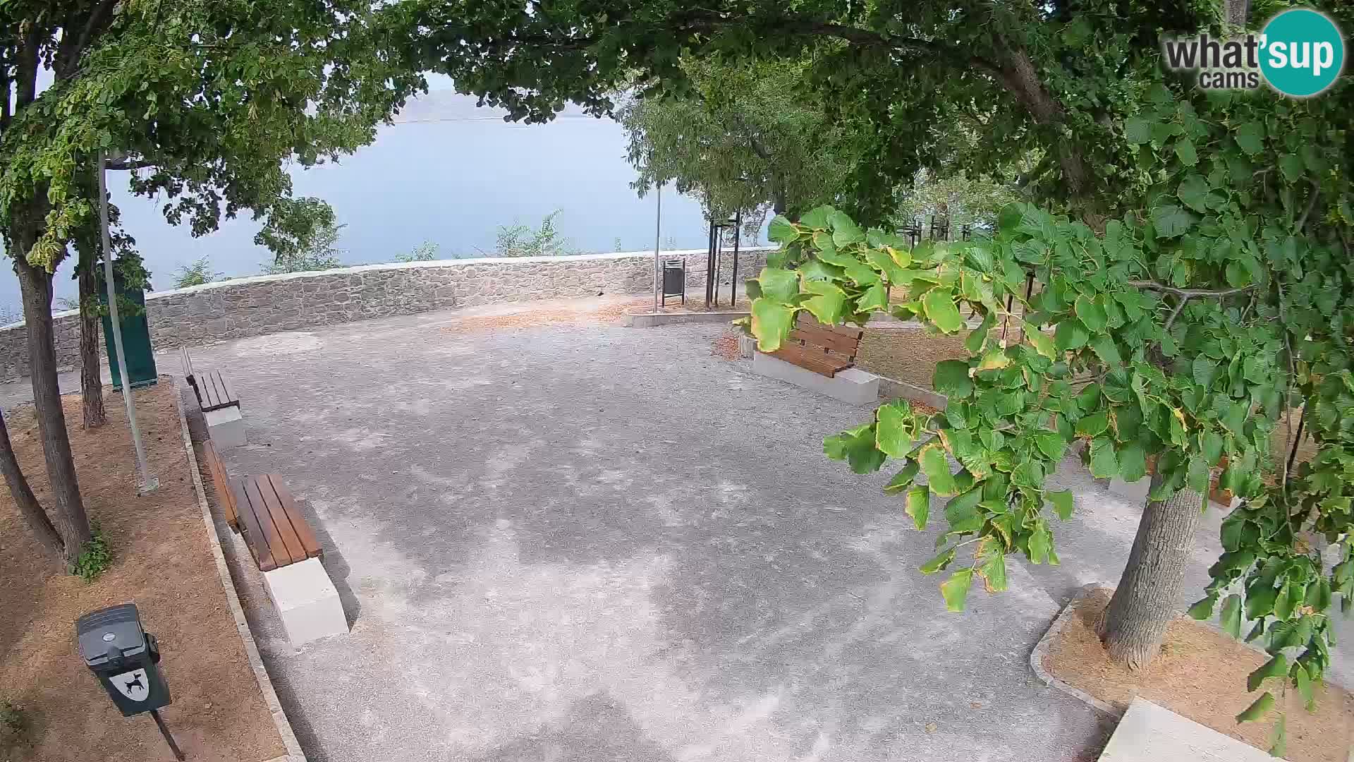 Senj Live Cam – Writers’ Park and the Velebit Channel