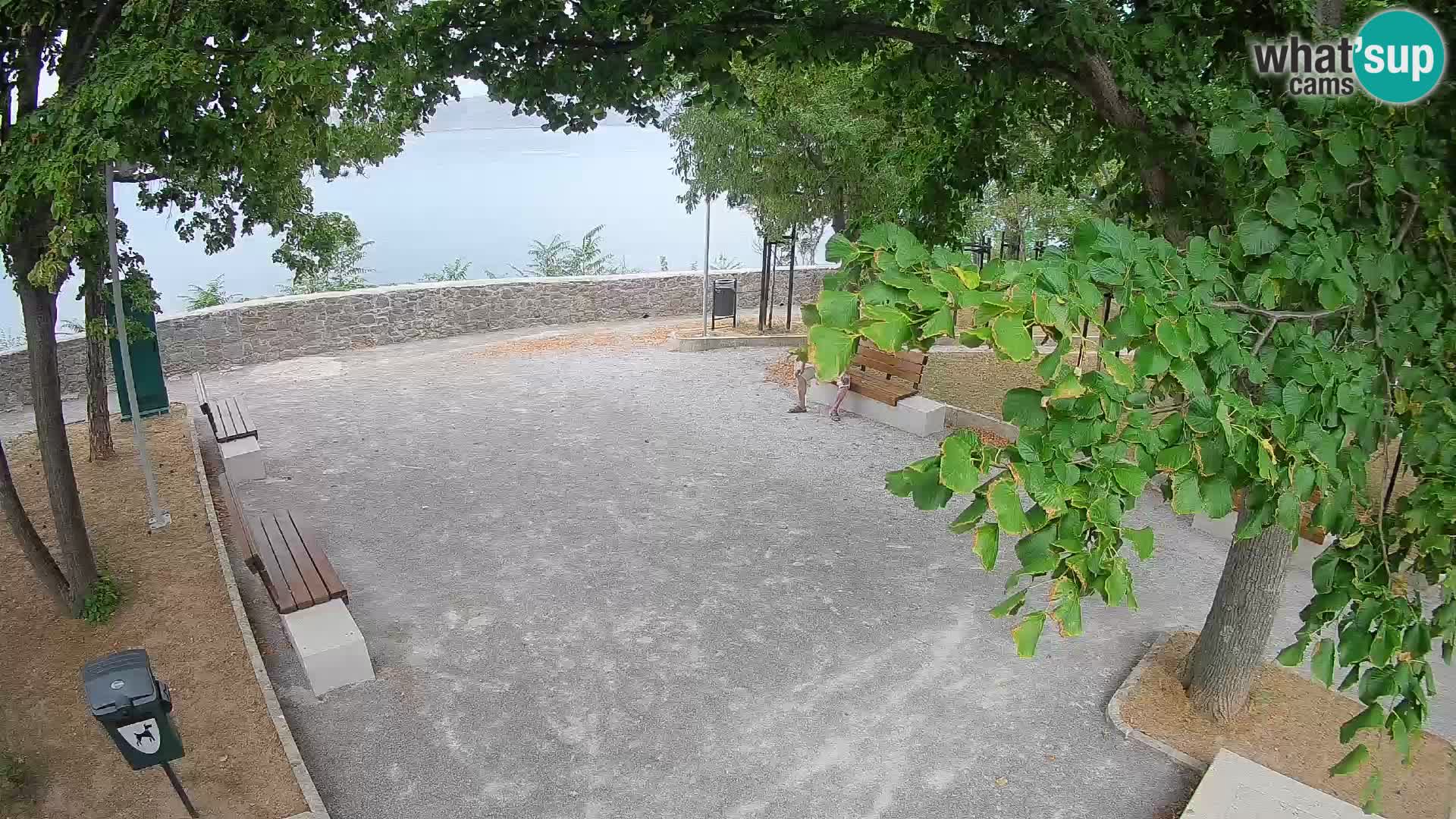 Senj Live Cam – Writers’ Park and the Velebit Channel
