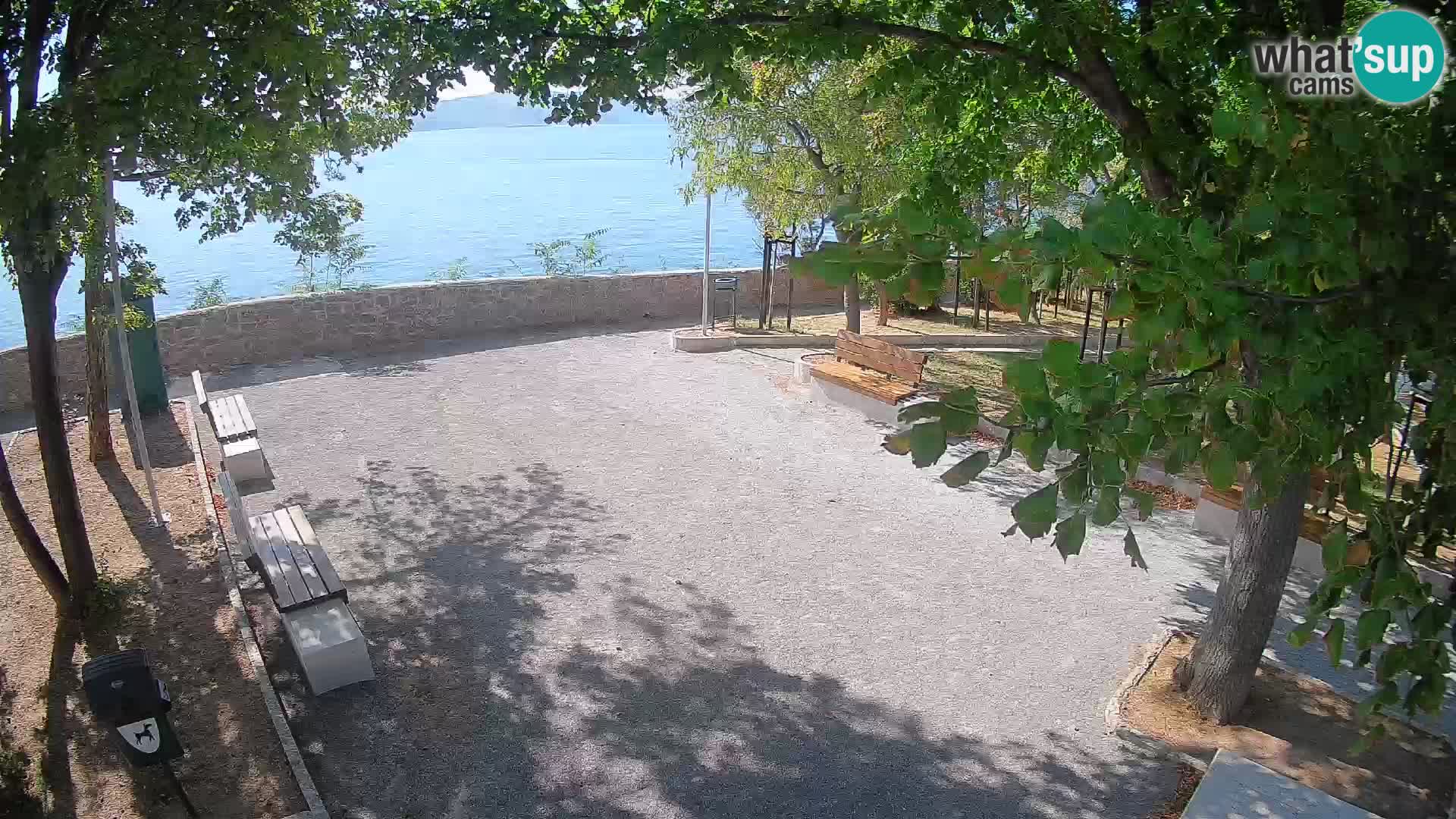 Senj Live Cam – Writers’ Park and the Velebit Channel