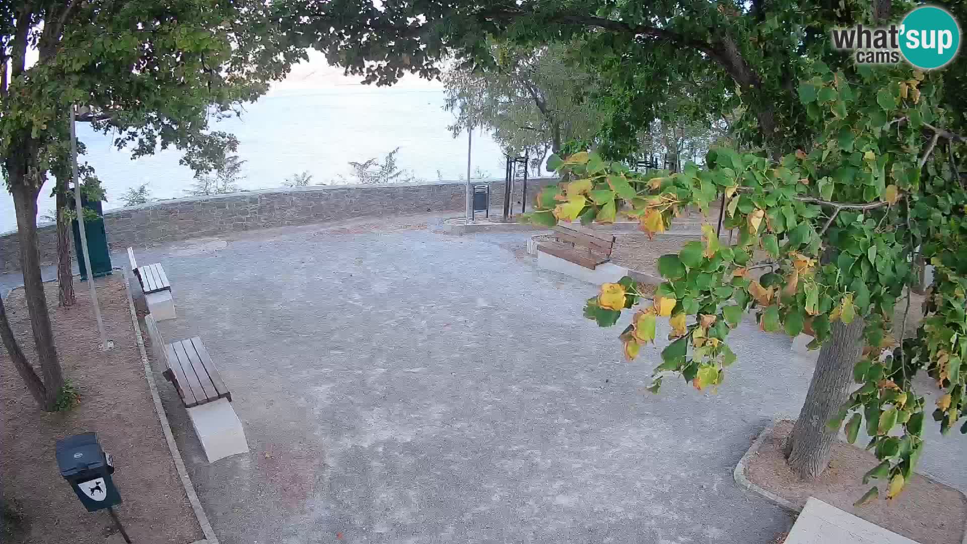 Senj Live Cam – Writers’ Park and the Velebit Channel