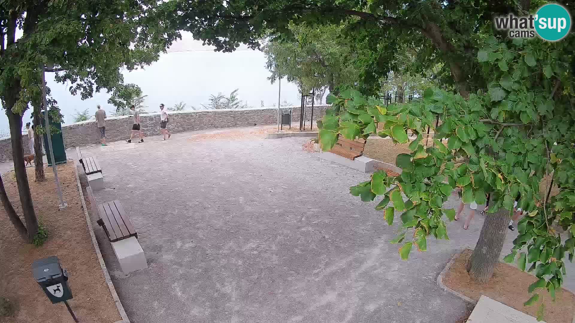 Senj Live Cam – Writers’ Park and the Velebit Channel