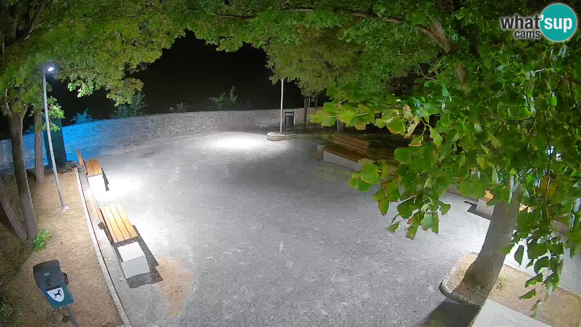 Senj Live Cam – Writers’ Park and the Velebit Channel