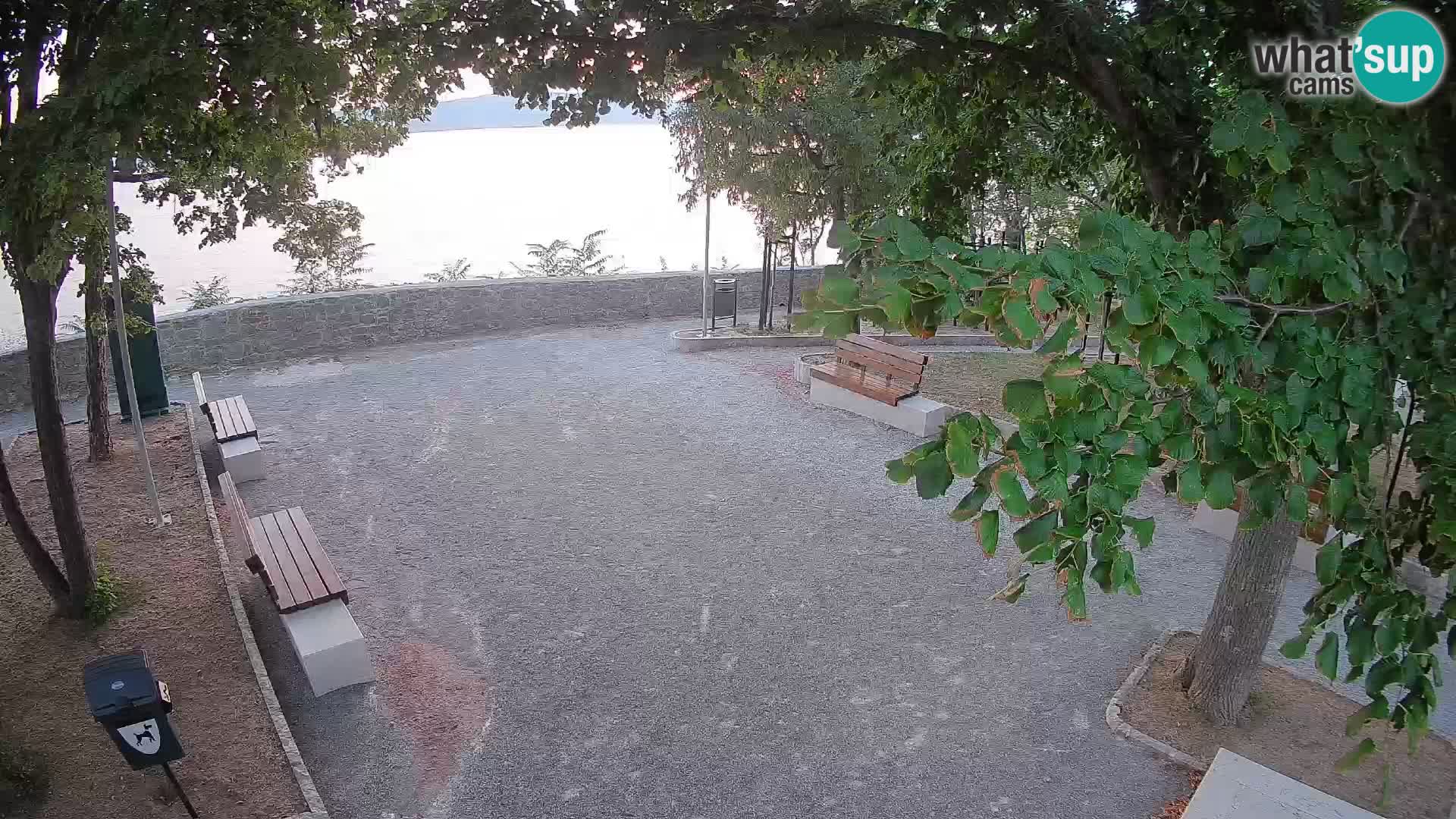 Senj Live Cam – Writers’ Park and the Velebit Channel