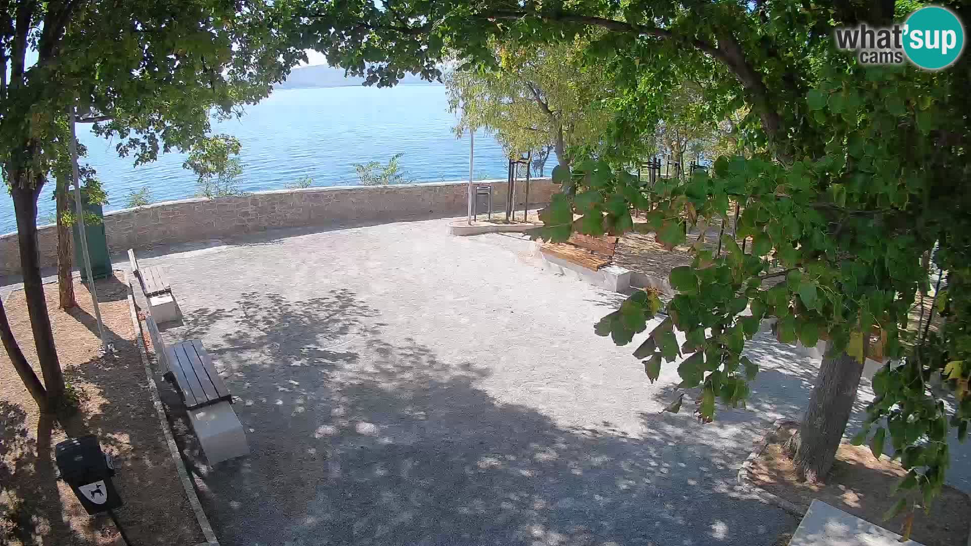 Senj Live Cam – Writers’ Park and the Velebit Channel