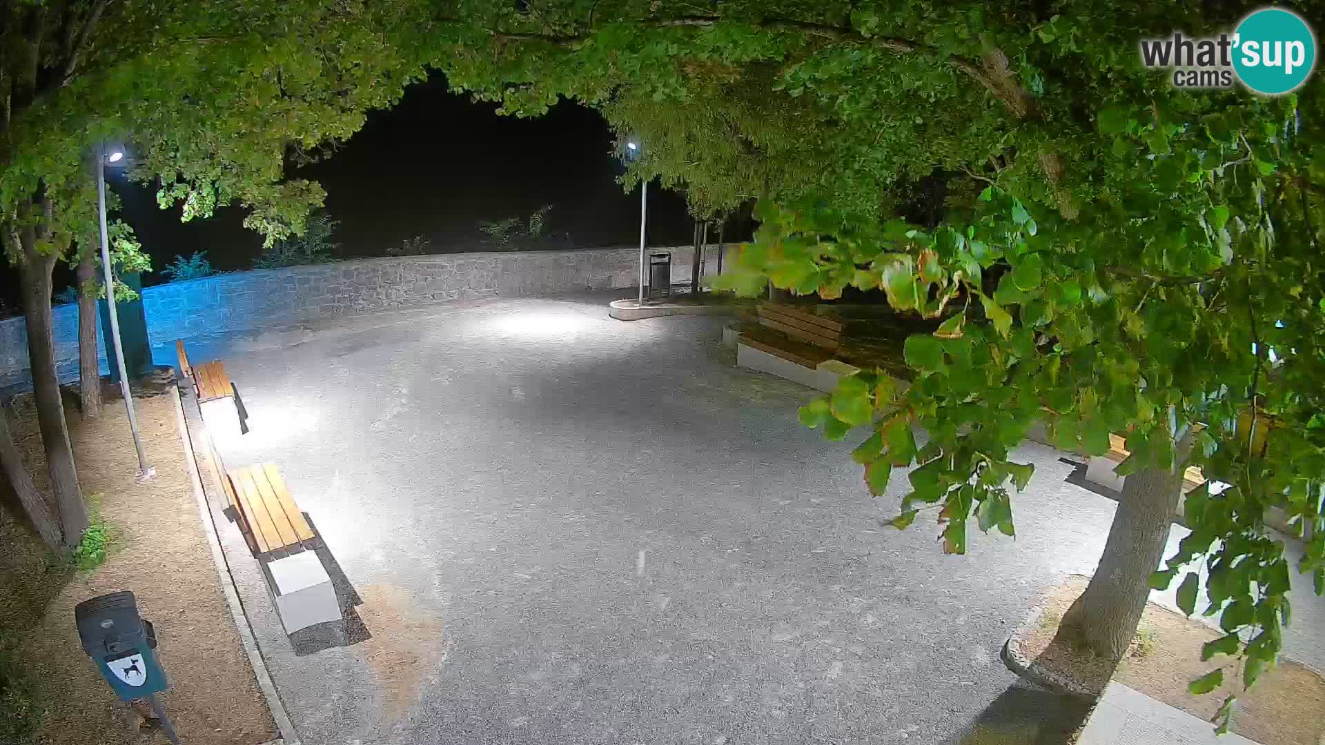 Senj Live Cam – Writers’ Park and the Velebit Channel