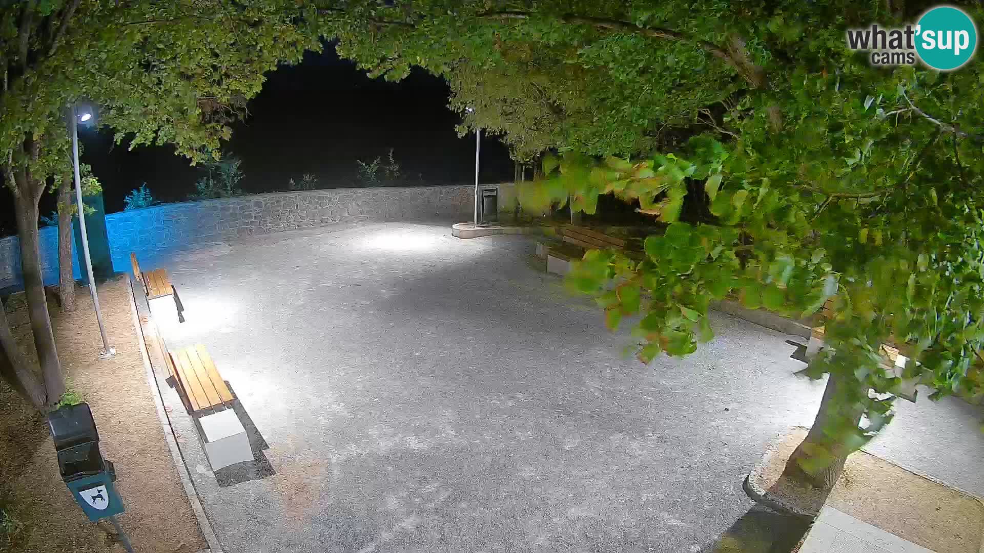 Senj Live Cam – Writers’ Park and the Velebit Channel