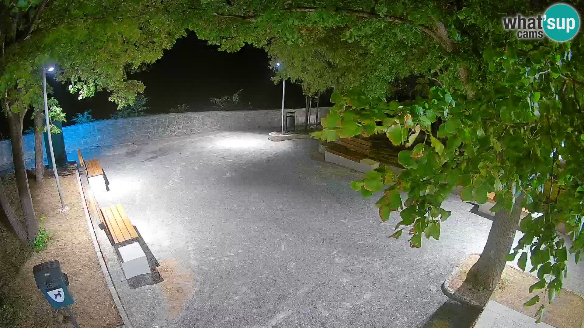 Senj Live Cam – Writers’ Park and the Velebit Channel