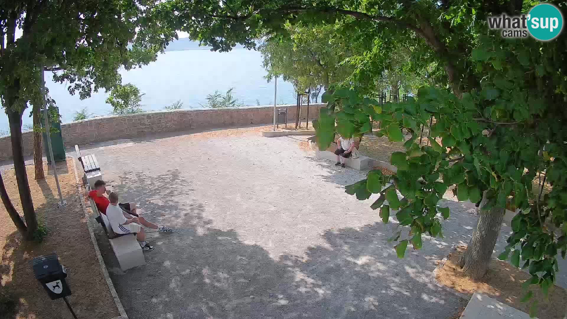 Senj Live Cam – Writers’ Park and the Velebit Channel