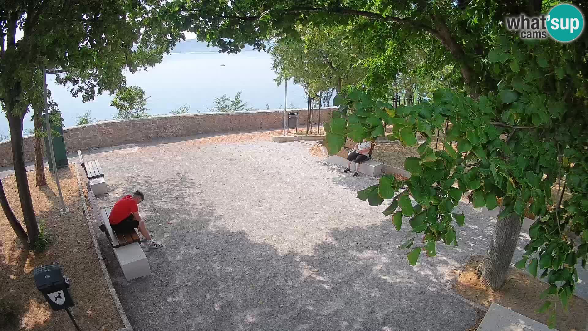 Senj Live Cam – Writers’ Park and the Velebit Channel