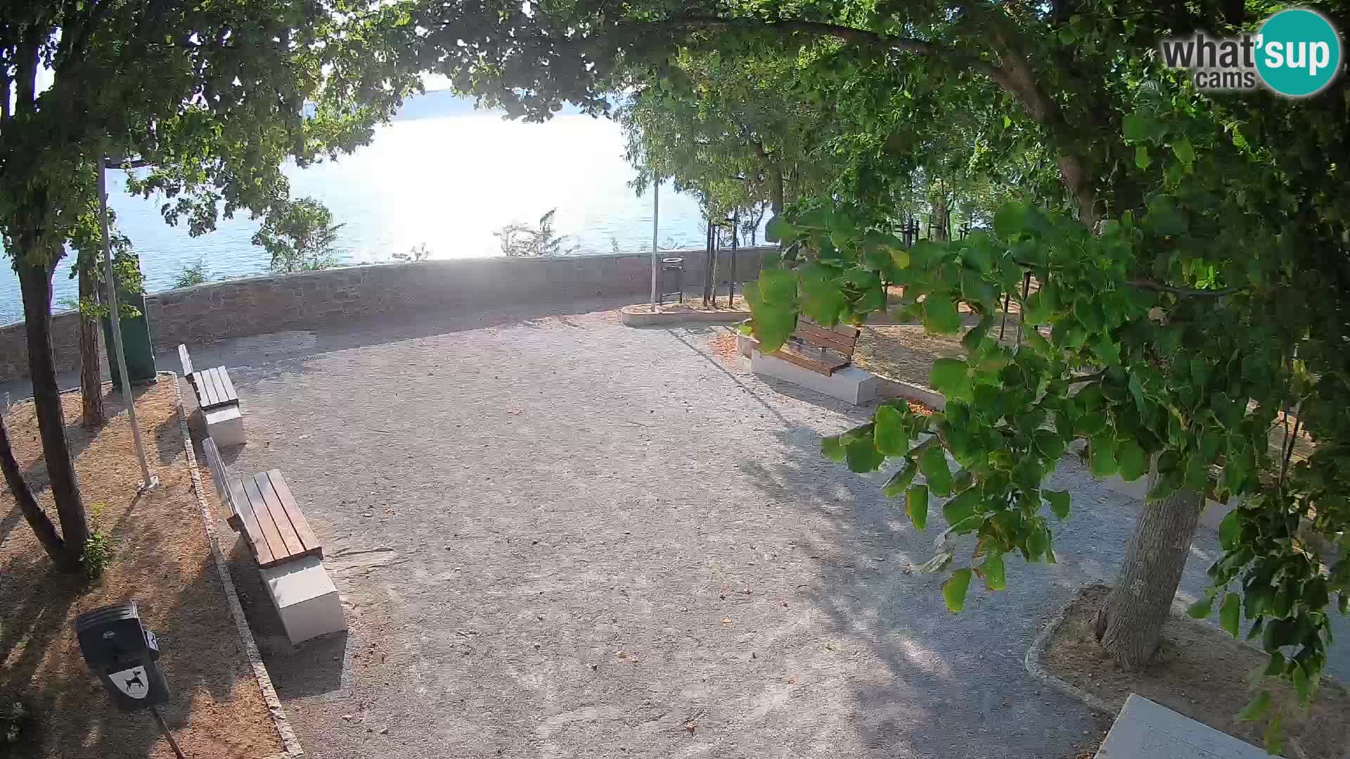 Senj Live Cam – Writers’ Park and the Velebit Channel