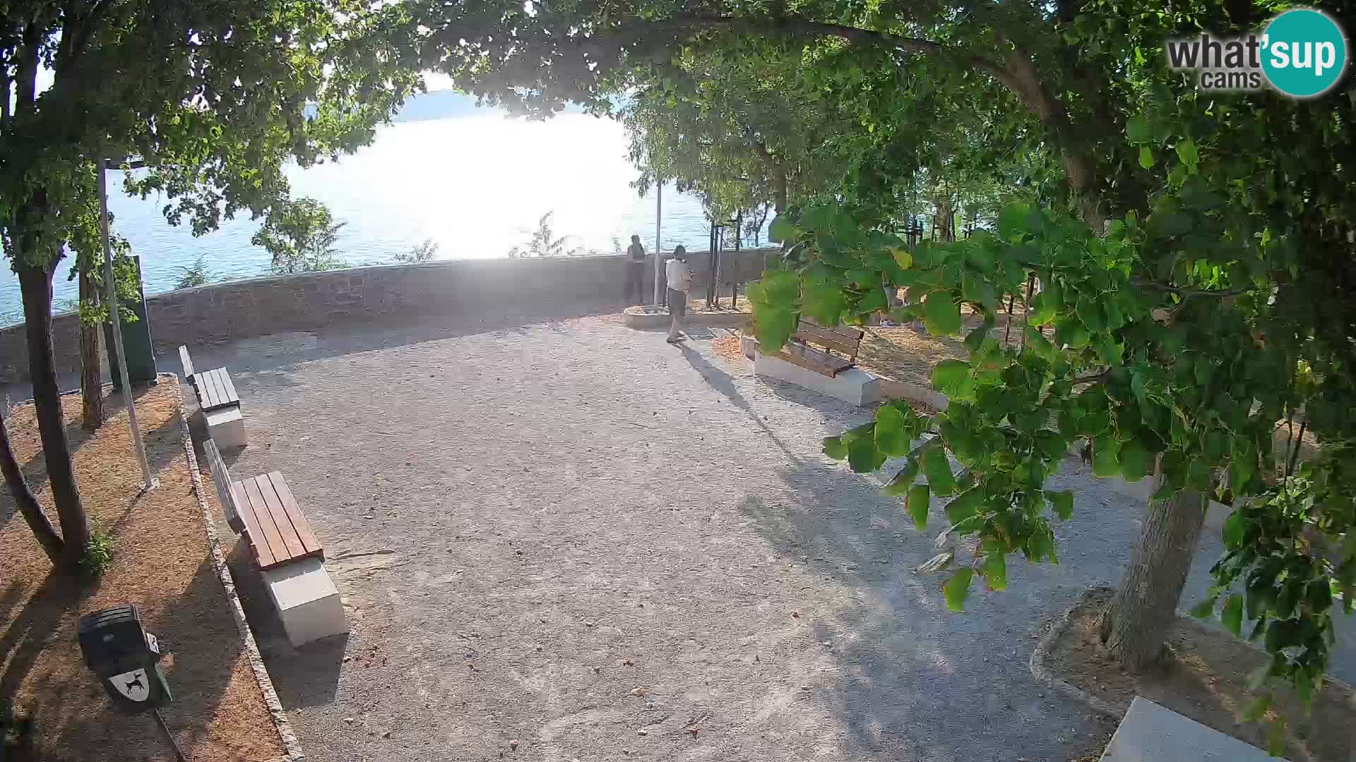 Senj Live Cam – Writers’ Park and the Velebit Channel