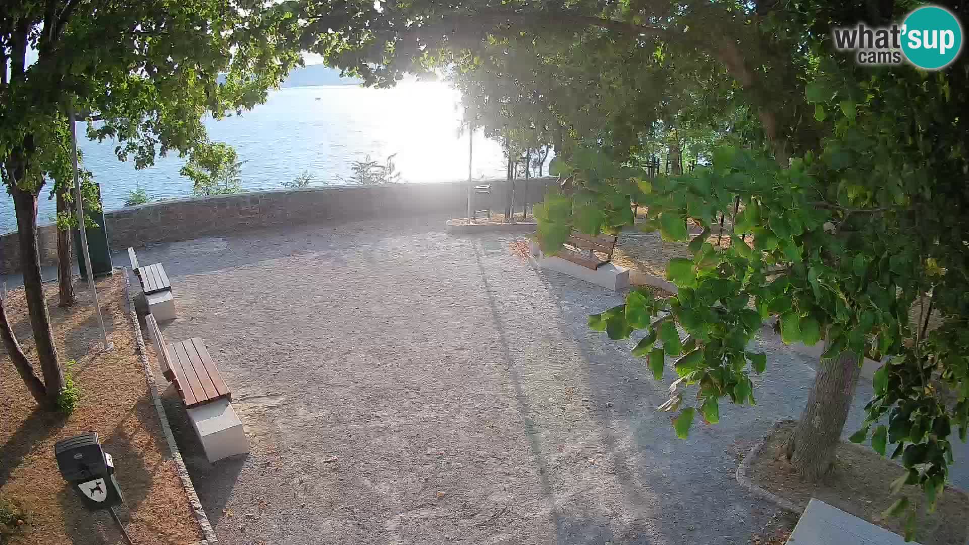 Senj Live Cam – Writers’ Park and the Velebit Channel
