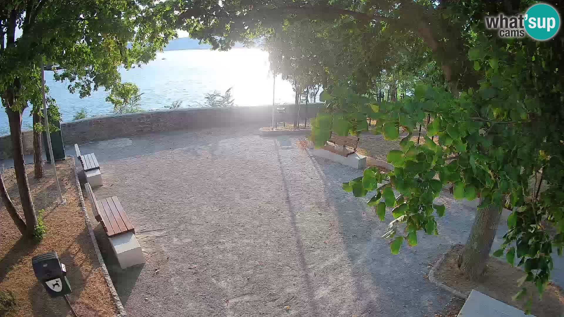 Senj Live Cam – Writers’ Park and the Velebit Channel