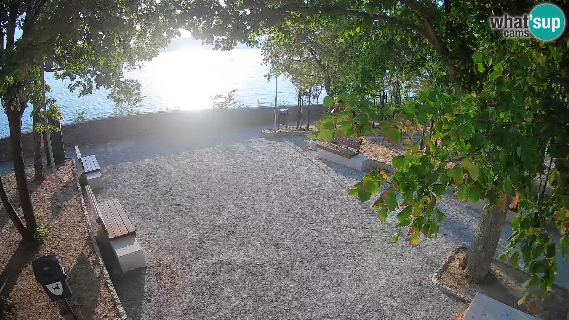 Senj Live Cam – Writers’ Park and the Velebit Channel