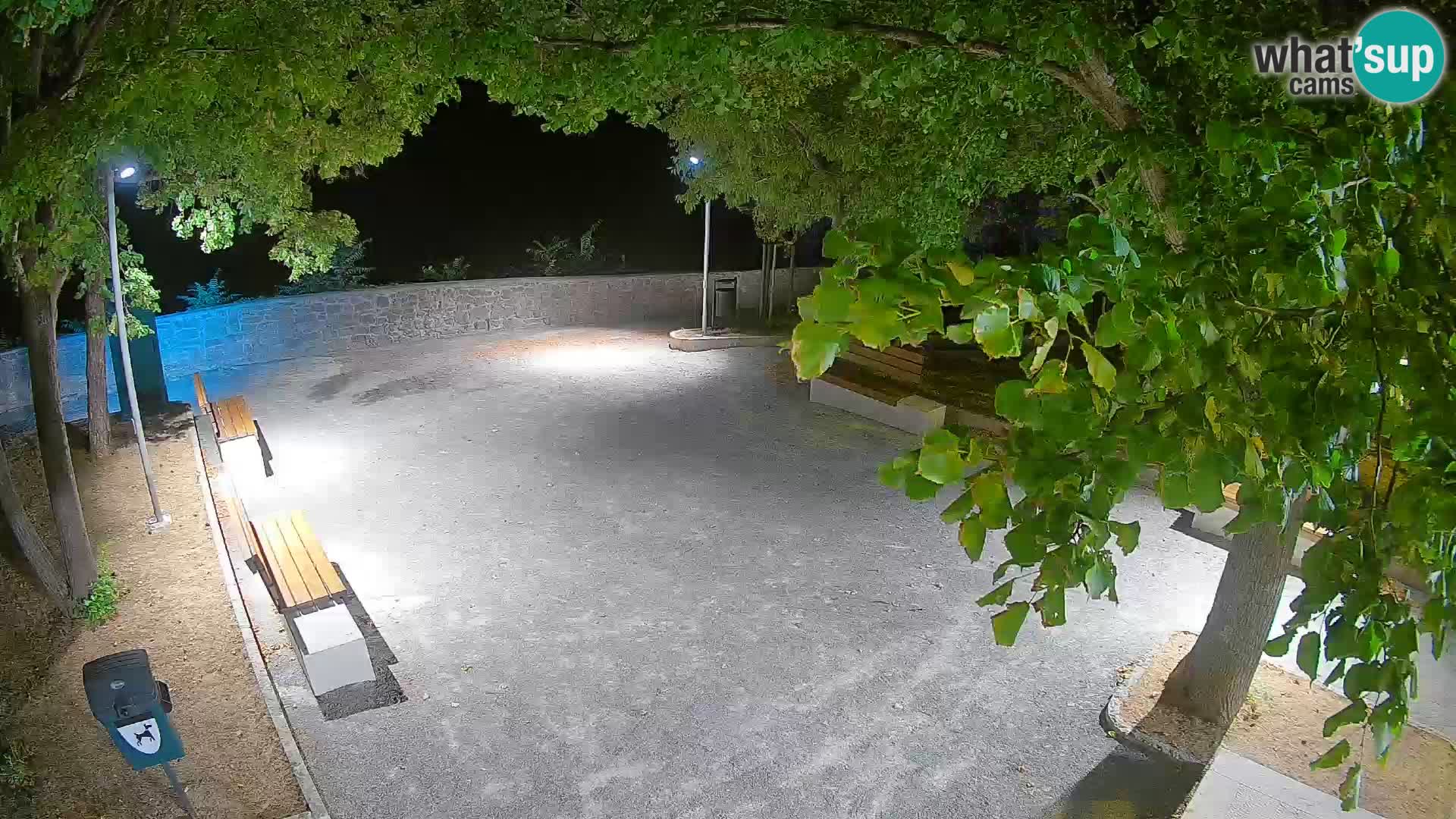 Senj Live Cam – Writers’ Park and the Velebit Channel