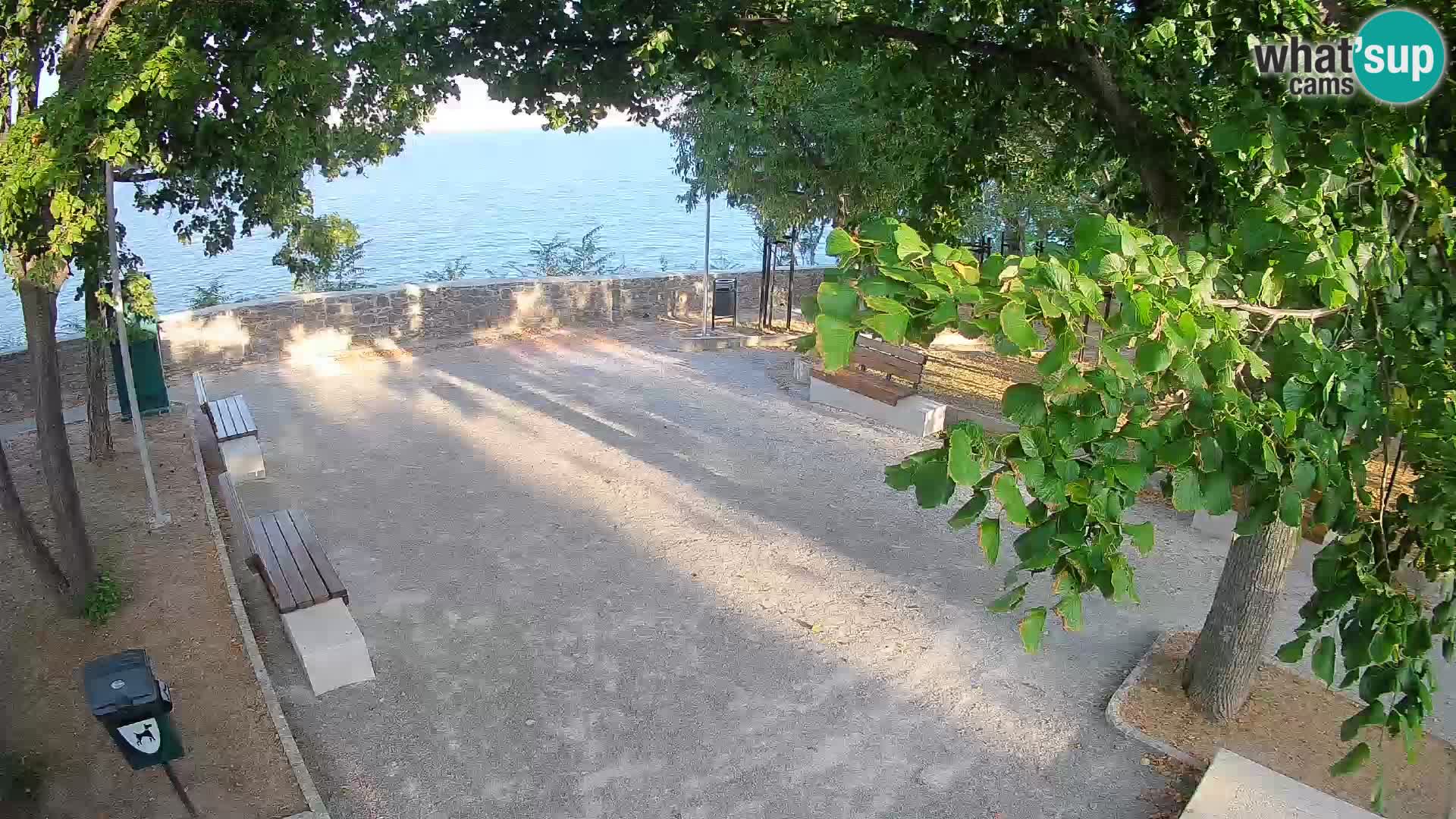 Senj Live Cam – Writers’ Park and the Velebit Channel