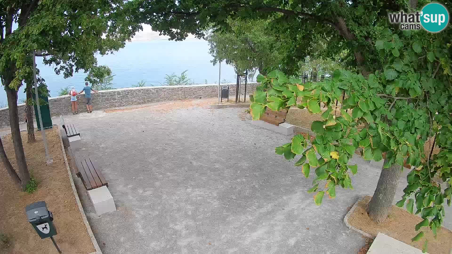 Senj Live Webcam – Schriftstellerpark und Velebit-Kanal