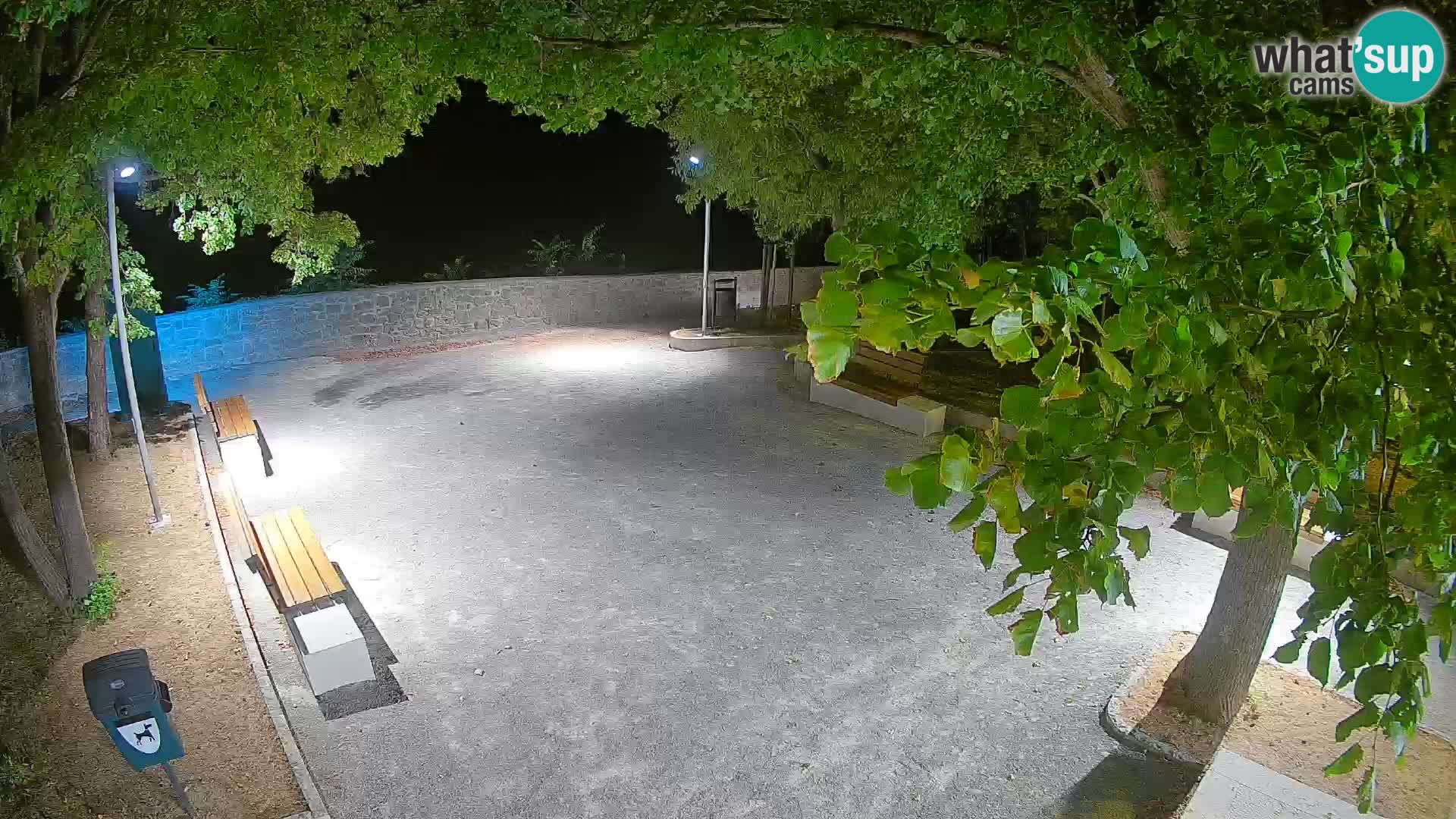 Senj Live Webcam – Schriftstellerpark und Velebit-Kanal