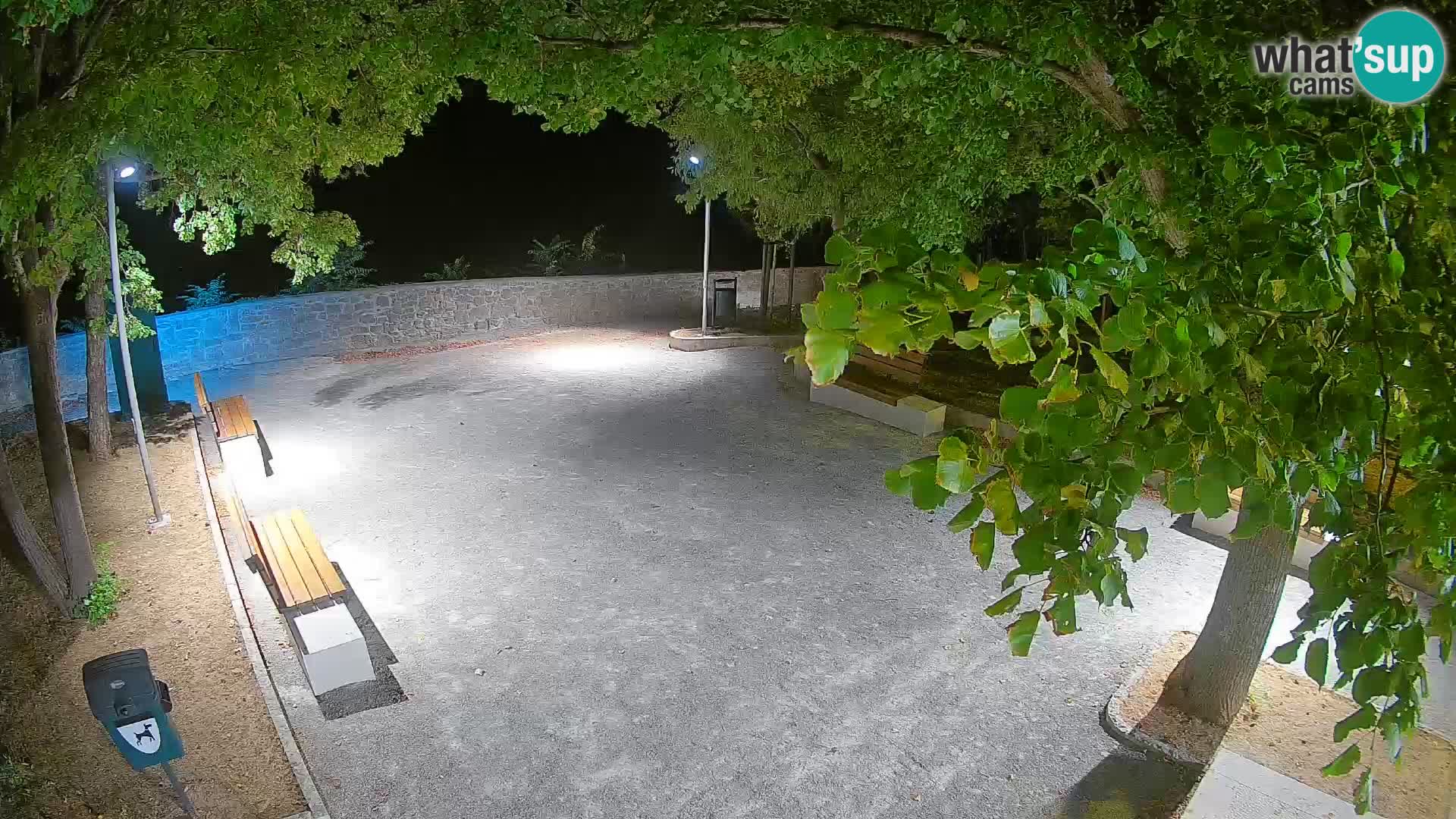 Senj Live Webcam – Schriftstellerpark und Velebit-Kanal