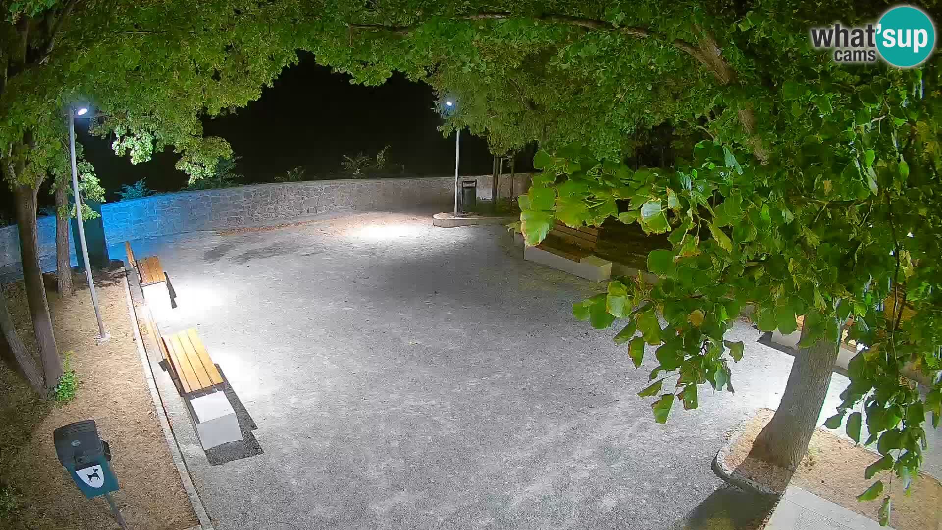 Senj Live Webcam – Schriftstellerpark und Velebit-Kanal