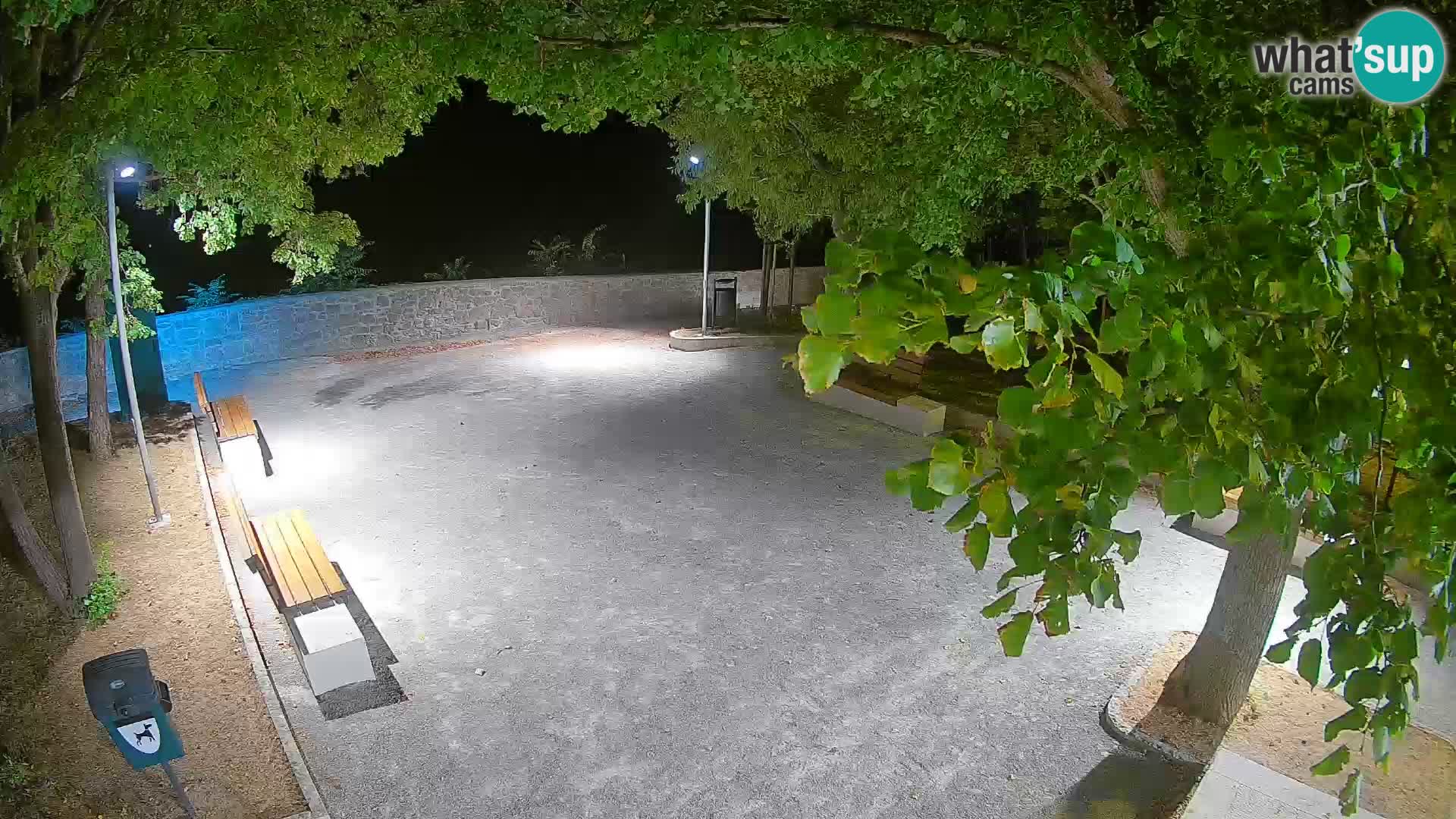 Senj Live Cam – Writers’ Park and the Velebit Channel