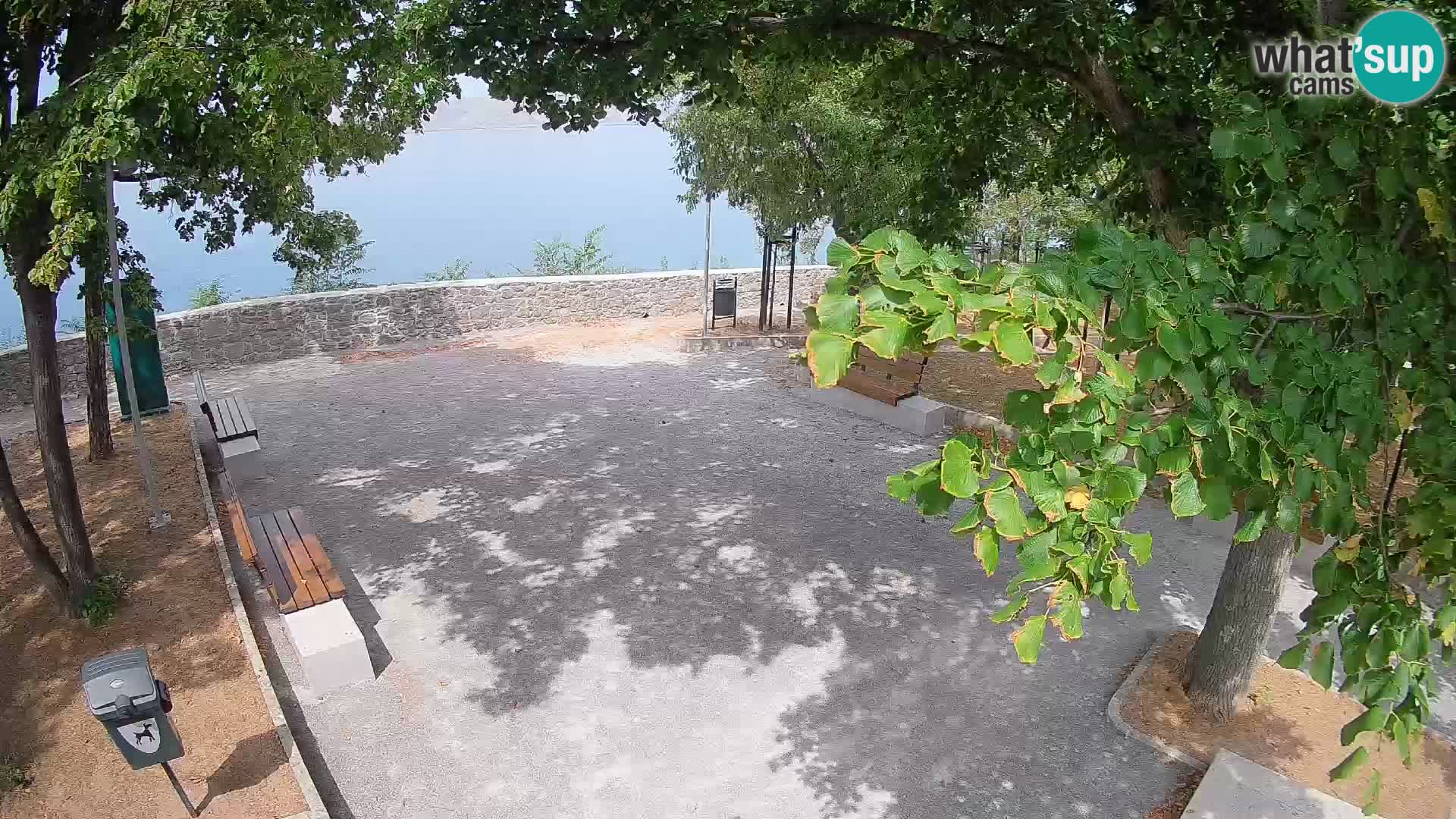 Senj Live Cam – Writers’ Park and the Velebit Channel