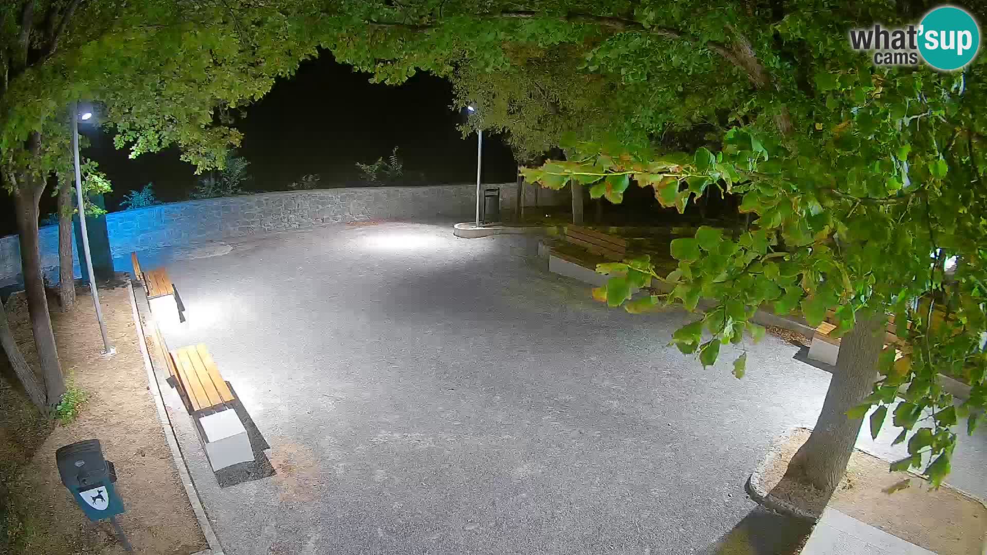 Senj Live Webcam – Schriftstellerpark und Velebit-Kanal