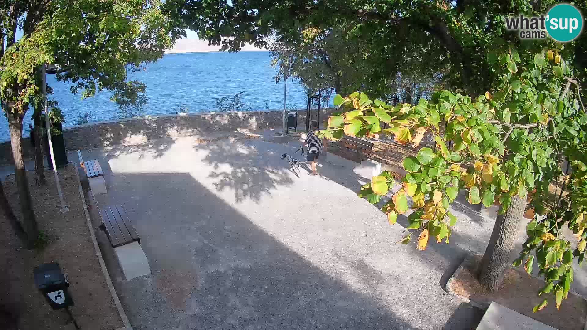 Senj Live Webcam – Schriftstellerpark und Velebit-Kanal
