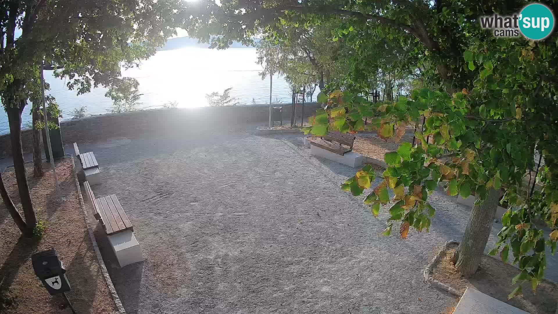 Senj Live Cam – Writers’ Park and the Velebit Channel