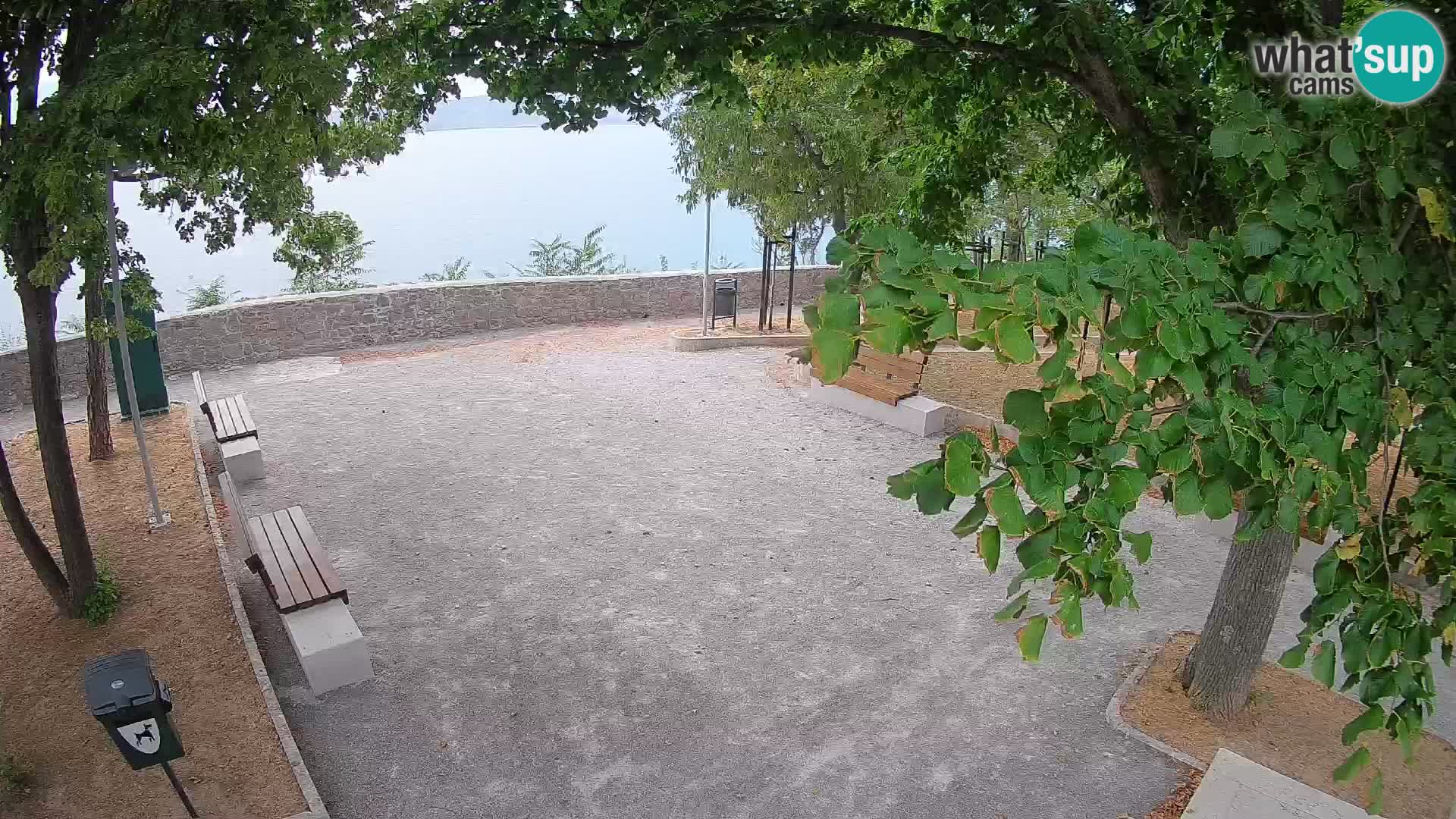 Senj Live Cam – Writers’ Park and the Velebit Channel