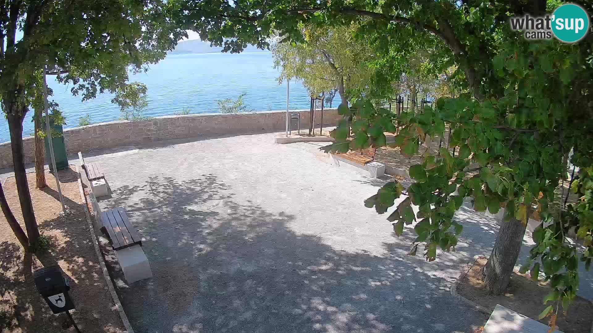 Senj Live Cam – Writers’ Park and the Velebit Channel
