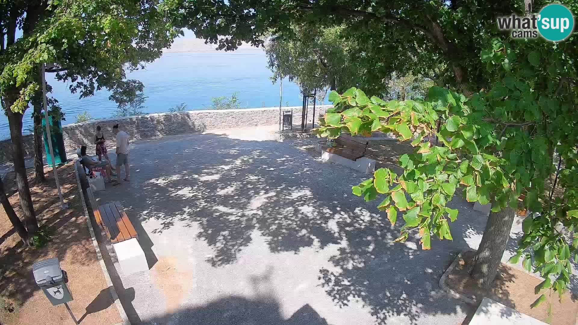 Senj Live Cam – Writers’ Park and the Velebit Channel