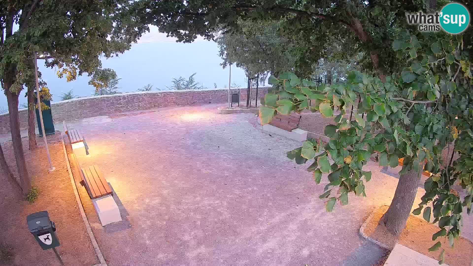 Senj Live Cam – Writers’ Park and the Velebit Channel
