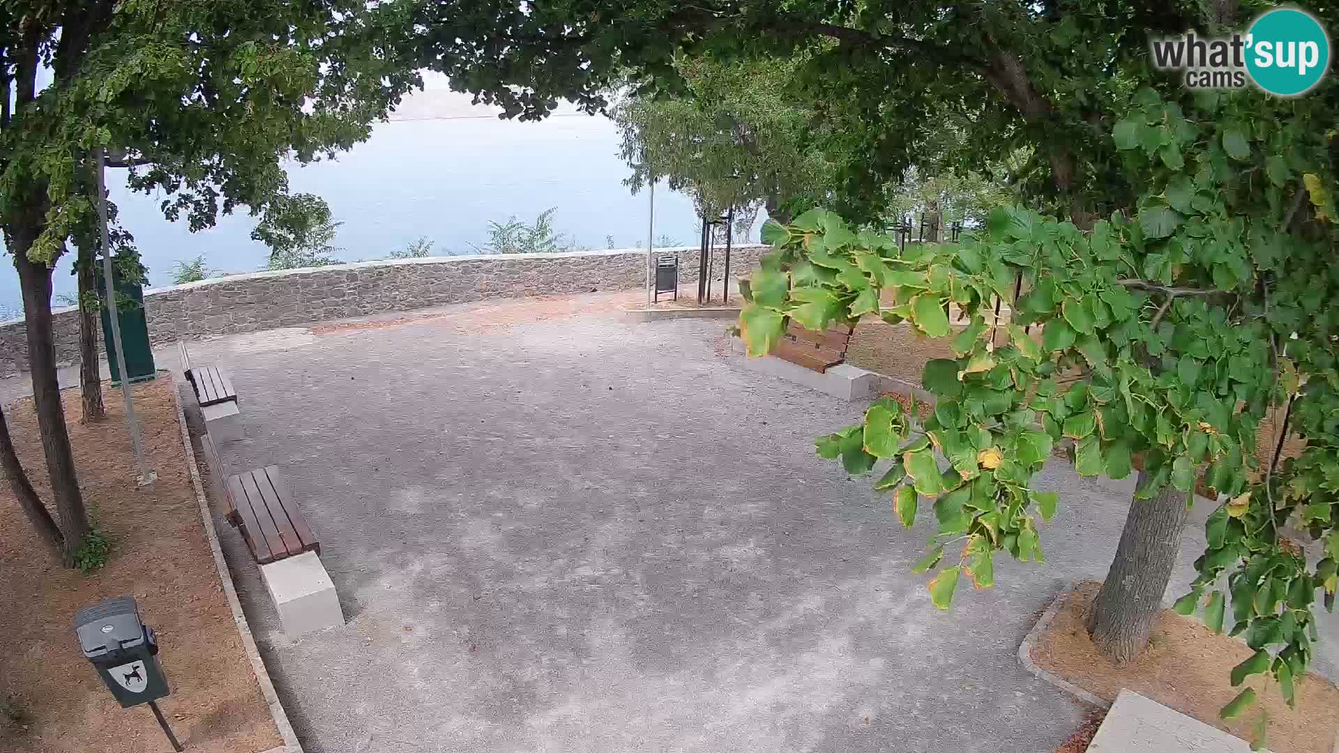 Kamera uživo Senj – Park književnika i Velebitski kanal