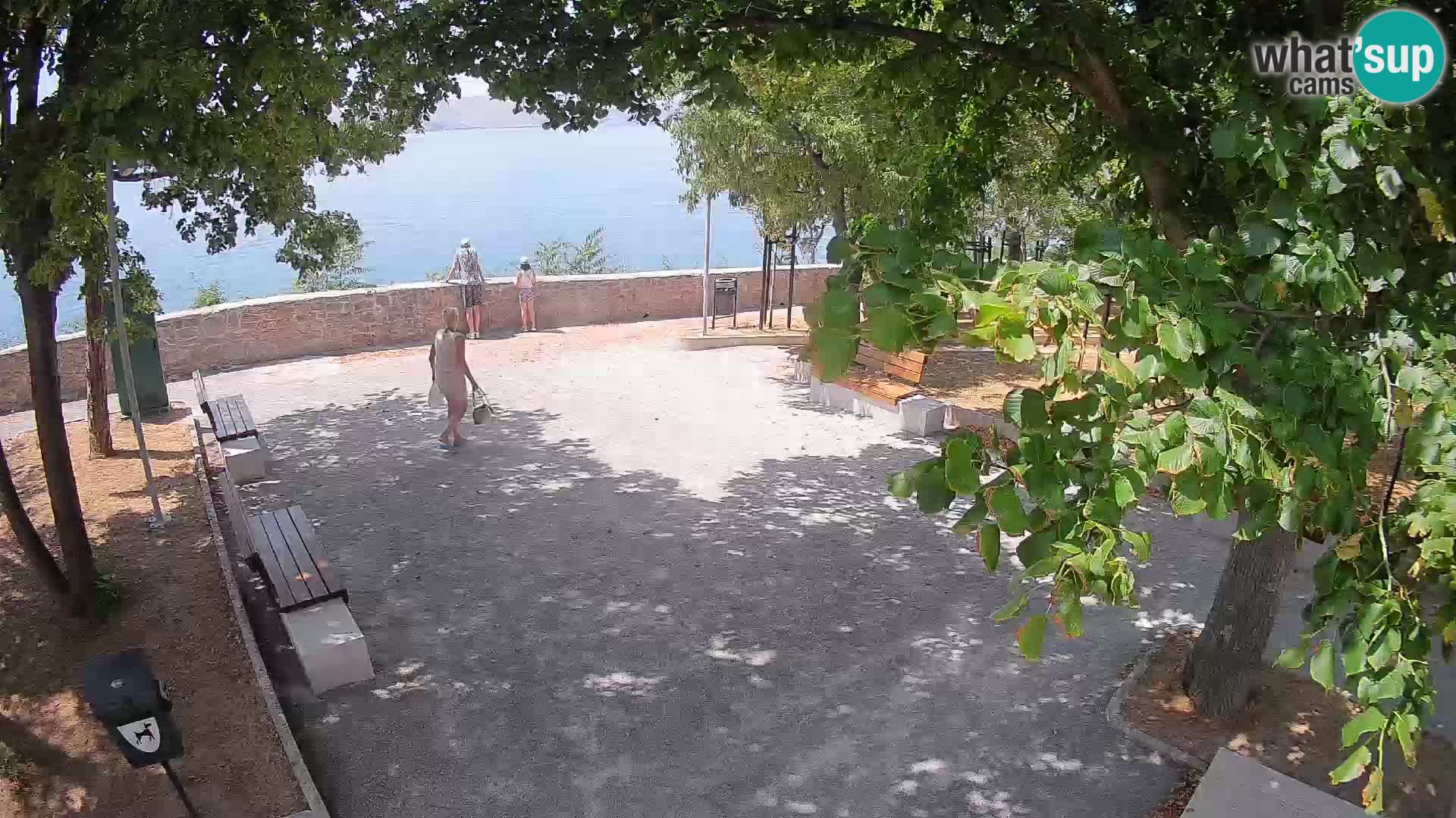 Senj Live Cam – Writers’ Park and the Velebit Channel