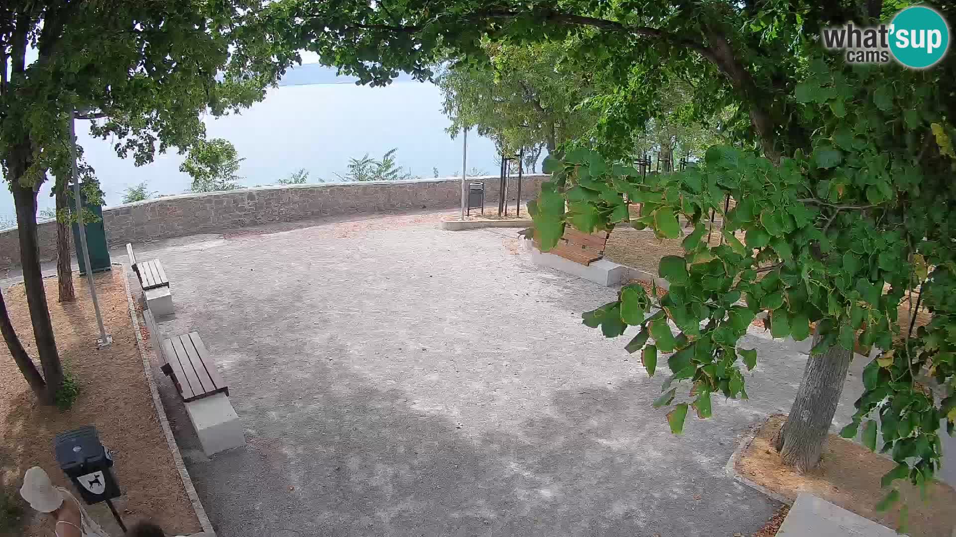 Senj Live Cam – Writers’ Park and the Velebit Channel