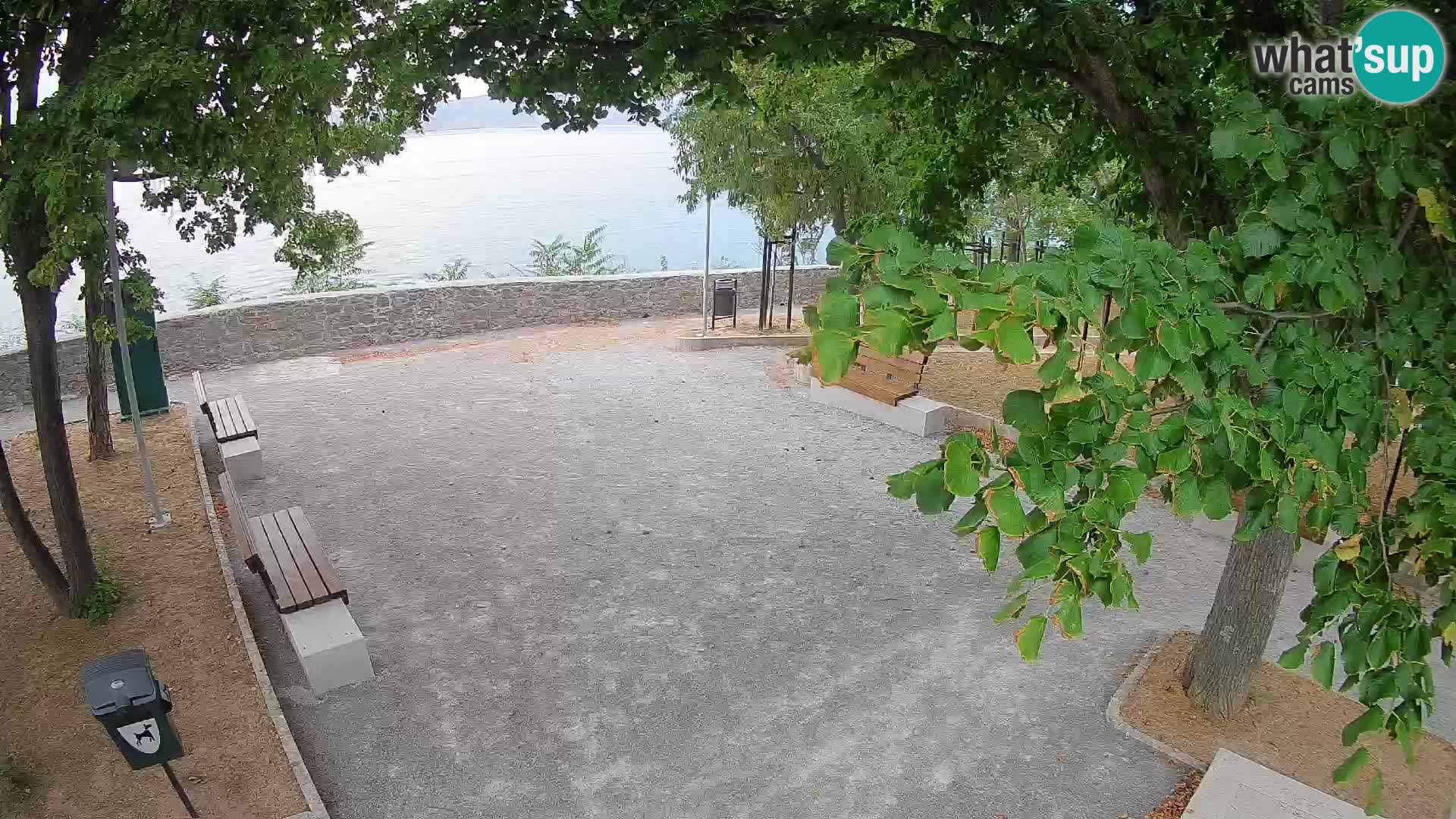 Senj Live Cam – Writers’ Park and the Velebit Channel