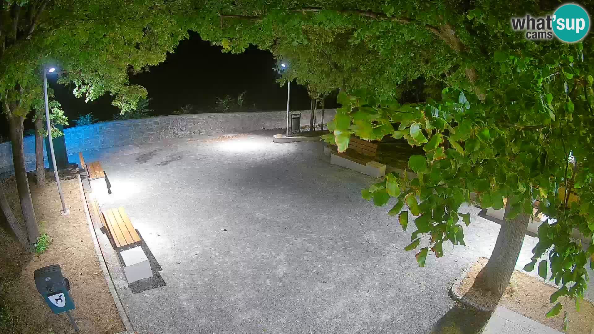Senj Live Cam – Writers’ Park and the Velebit Channel
