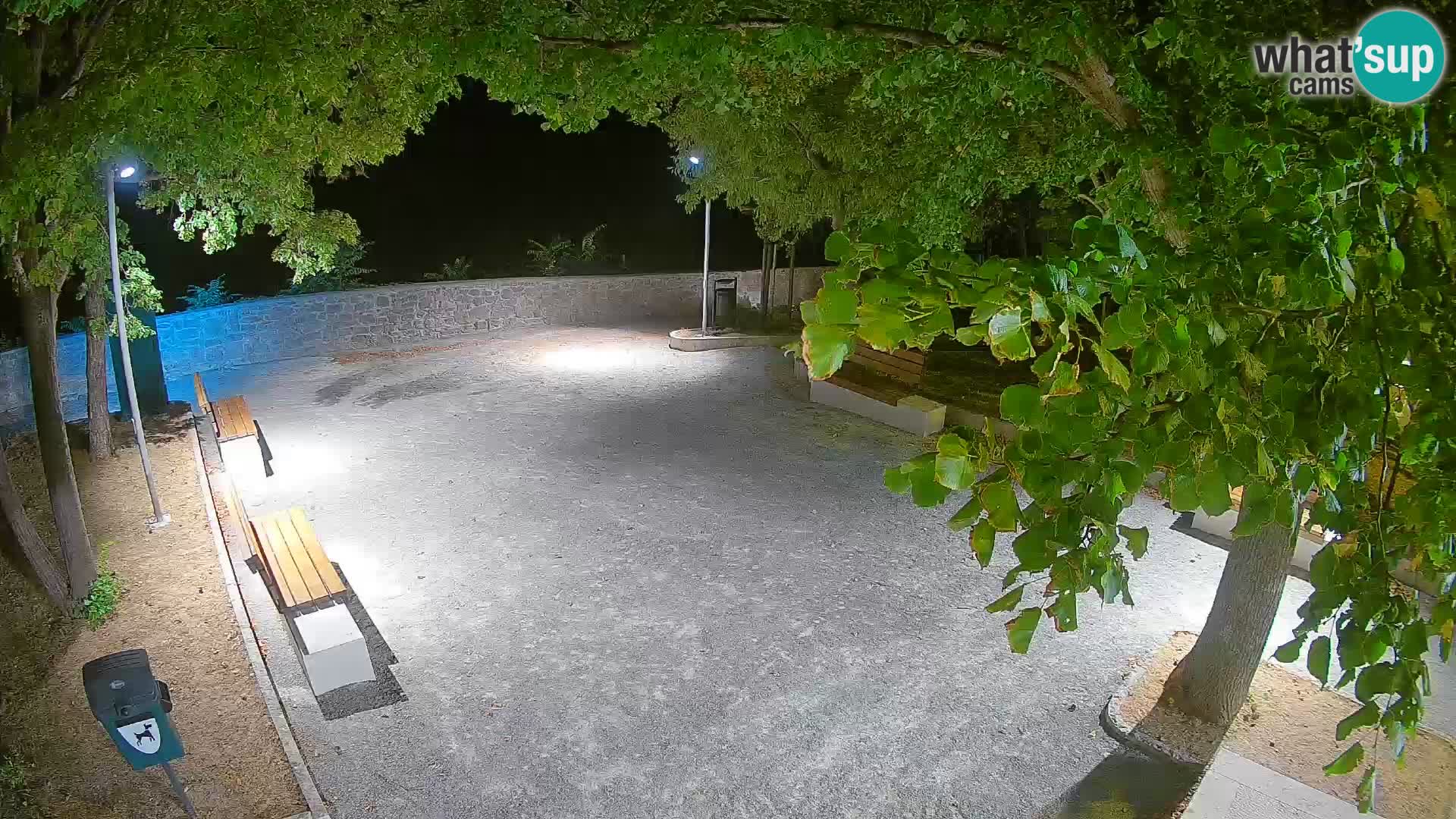 Senj Live Cam – Writers’ Park and the Velebit Channel