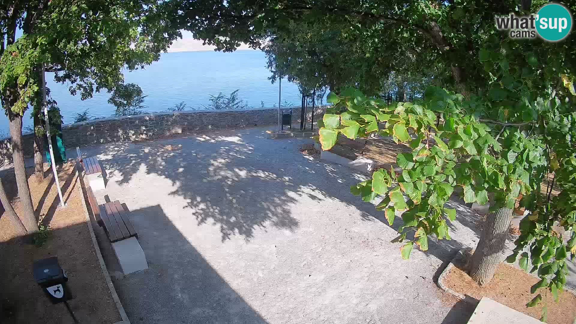 Senj Live Cam – Writers’ Park and the Velebit Channel