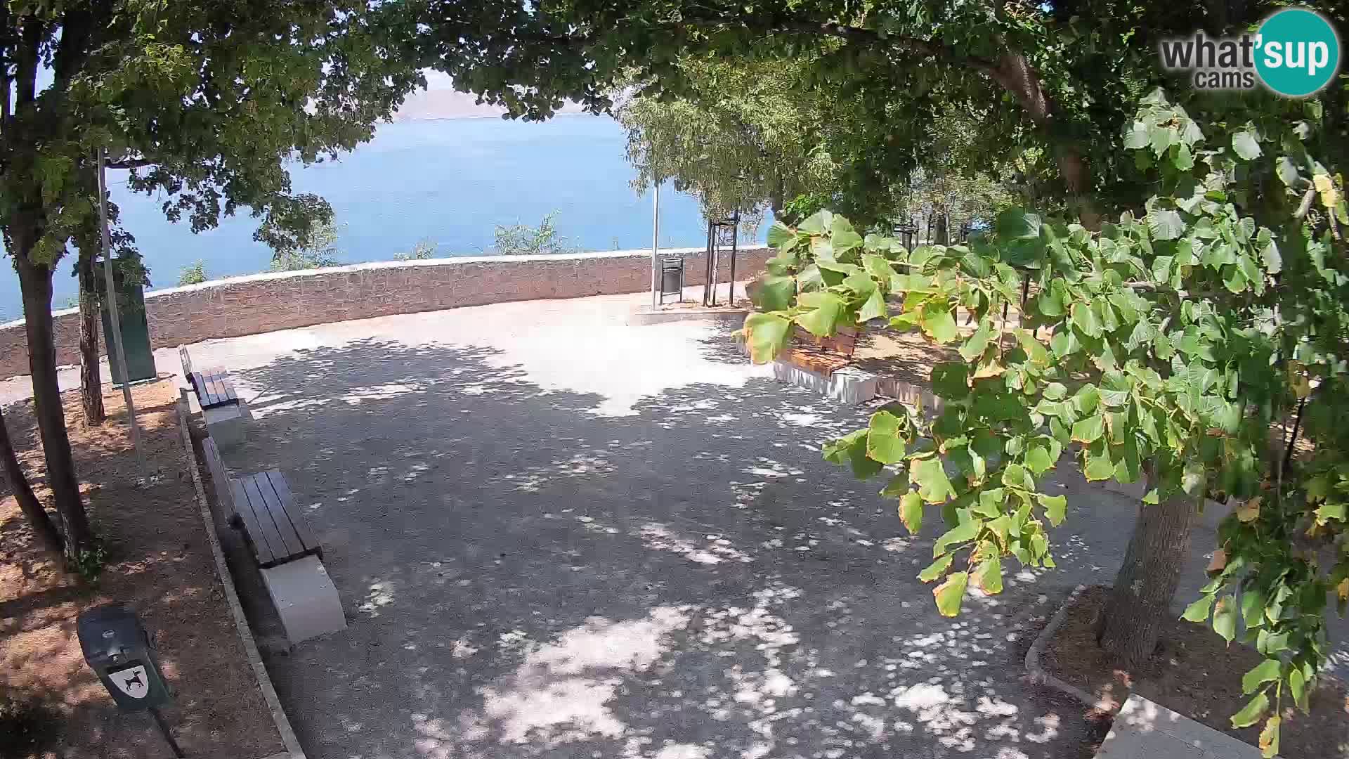 Senj Live Cam – Writers’ Park and the Velebit Channel