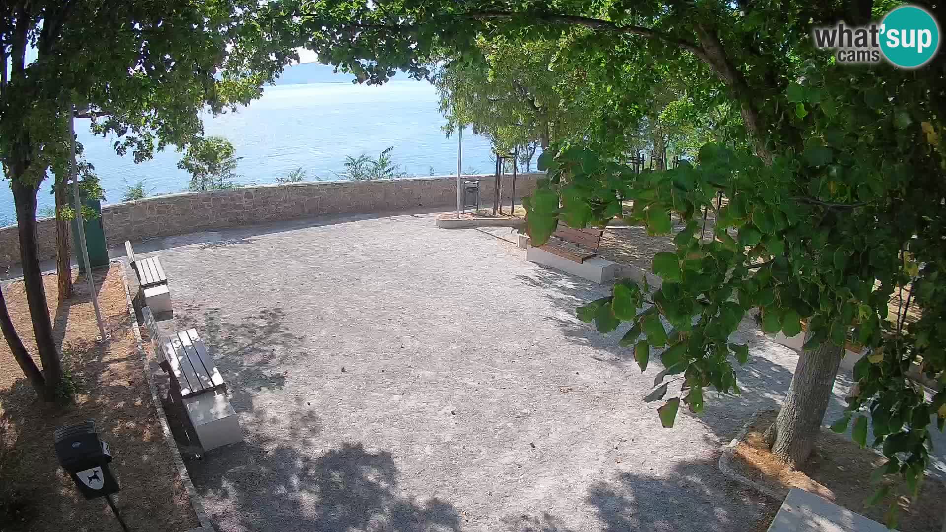 Senj Live Cam – Writers’ Park and the Velebit Channel
