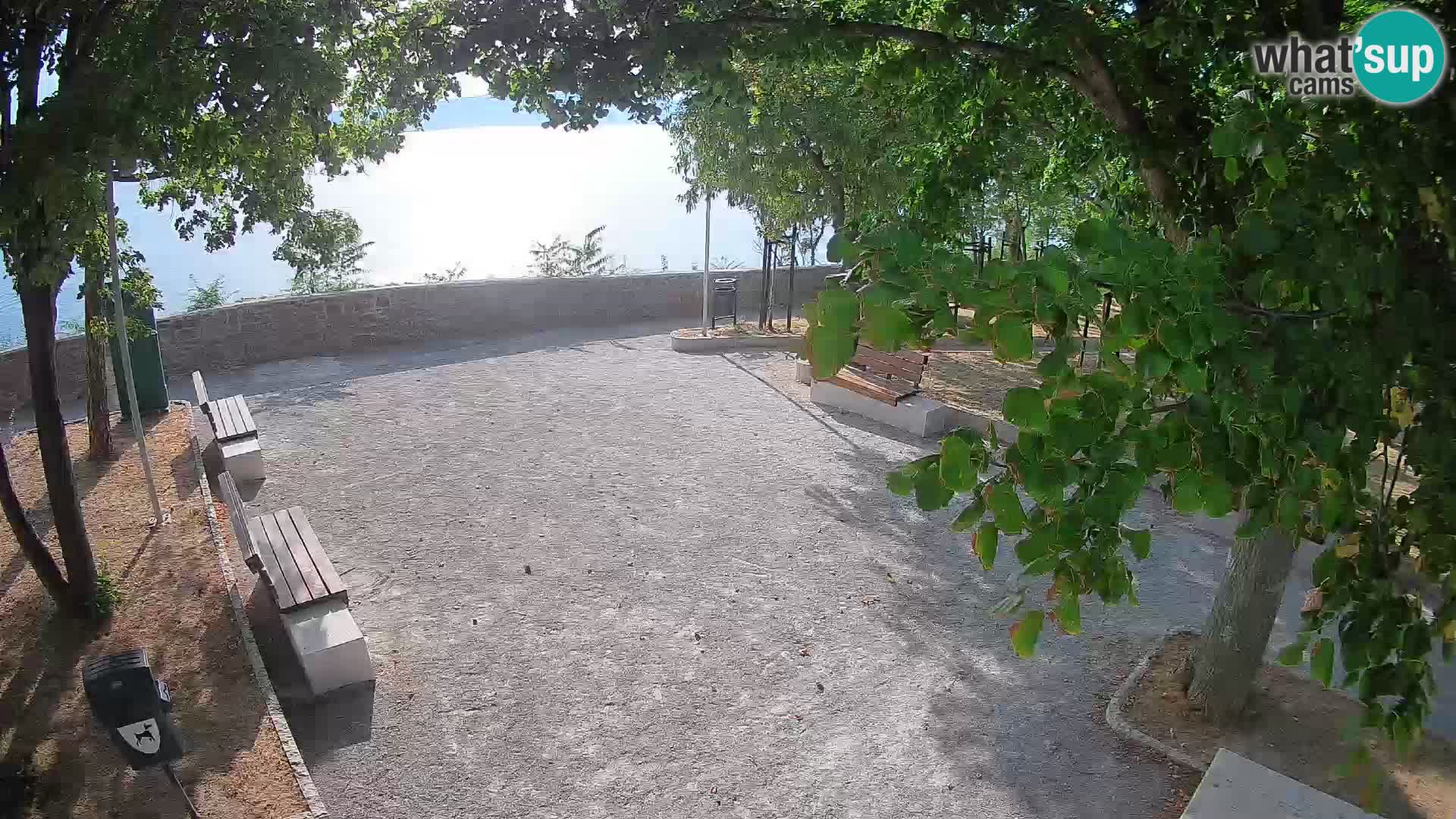 Senj Live Cam – Writers’ Park and the Velebit Channel