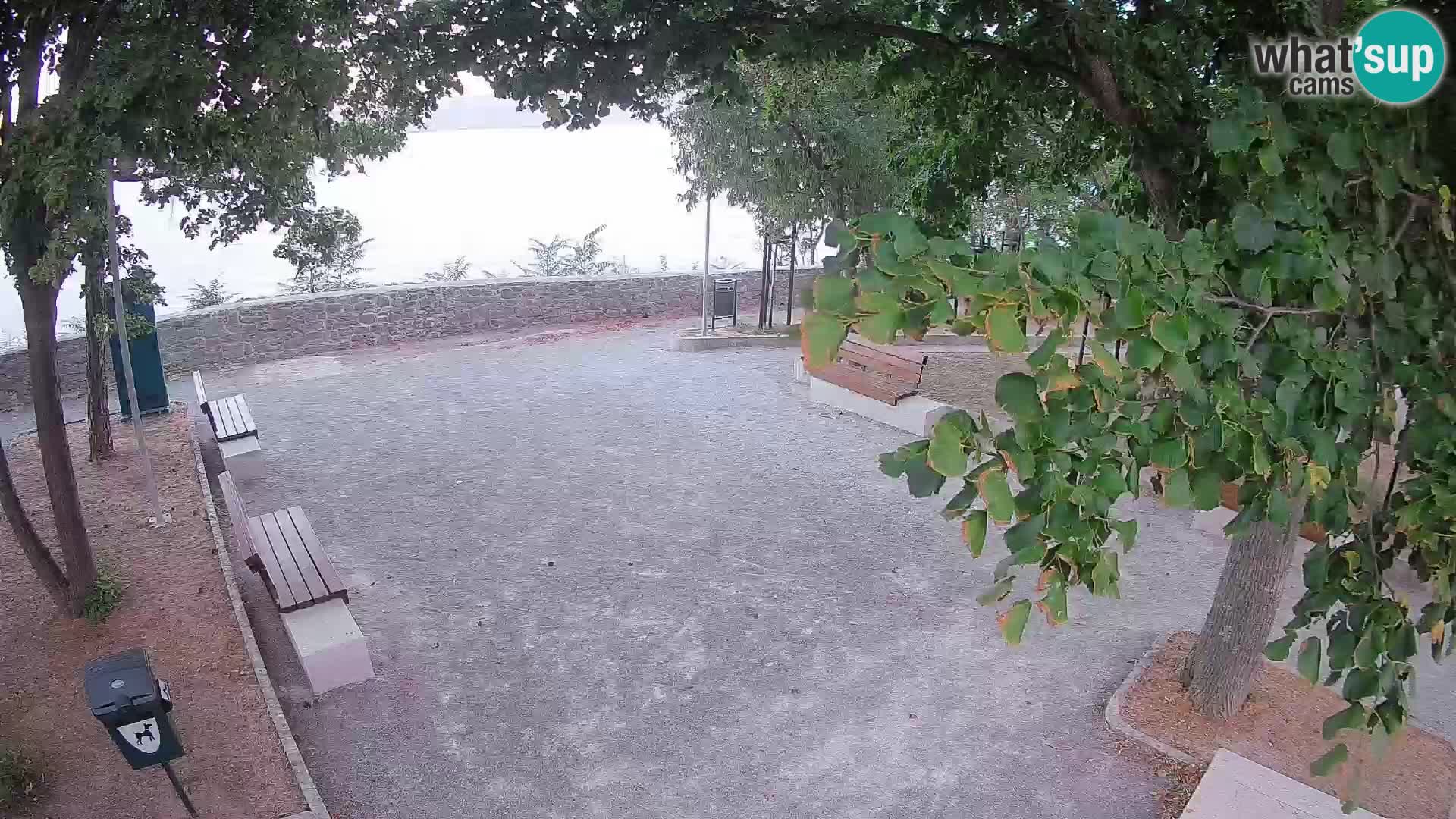 Senj Live Cam – Writers’ Park and the Velebit Channel